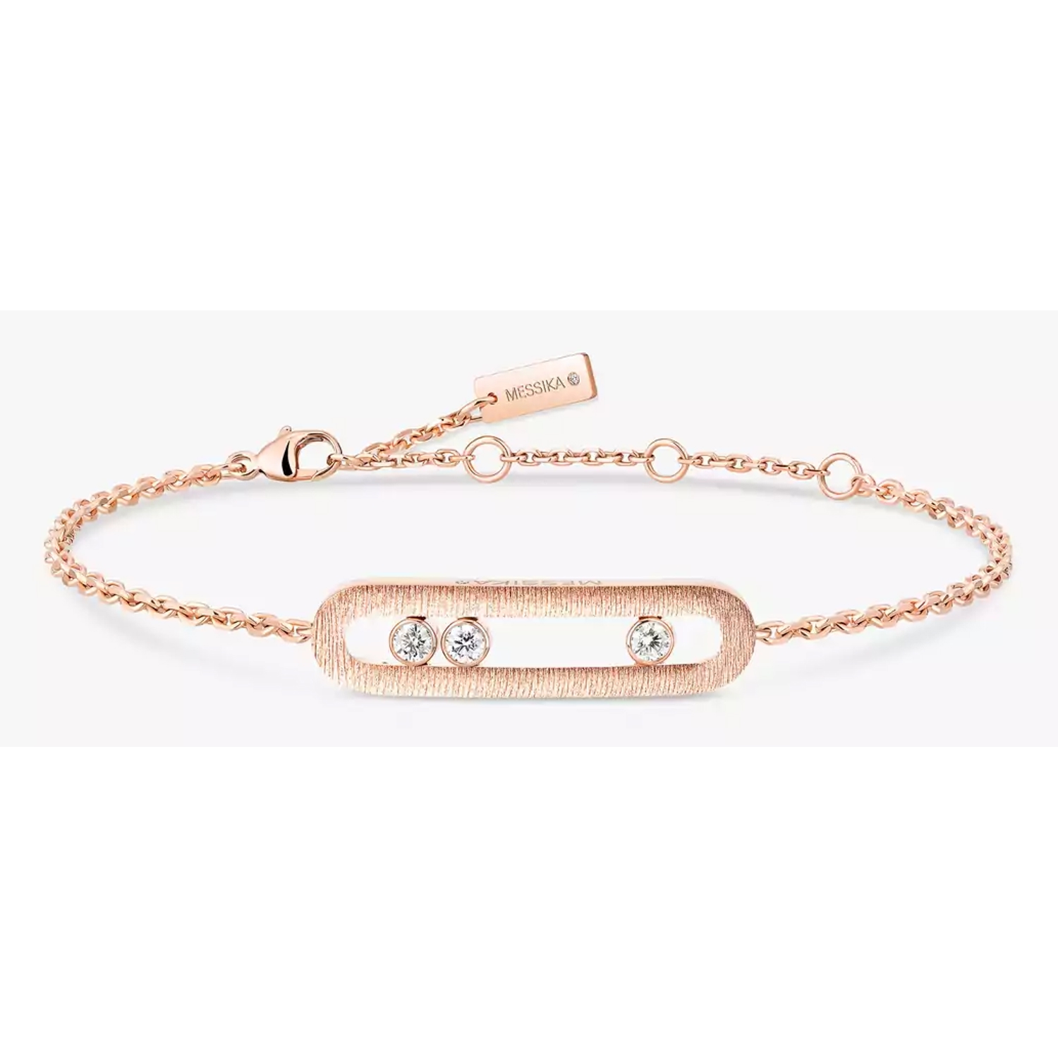 MESSIKA - 14586-PG - Bracciale  Move Classique Ciselé Oro rosa Diamante