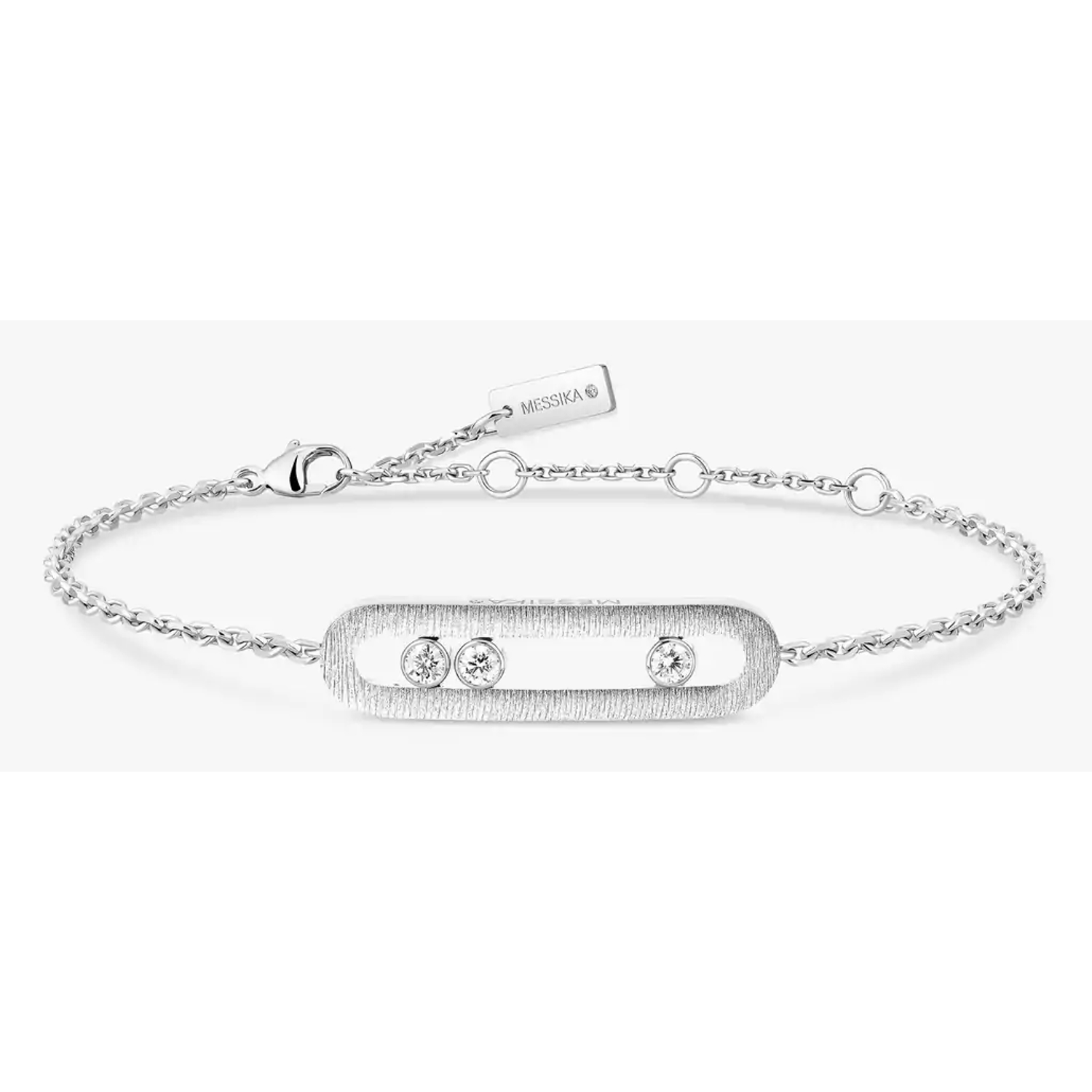 MESSIKA - 14586-WG - Bracciale  Move Classique Ciselé Oro bianco