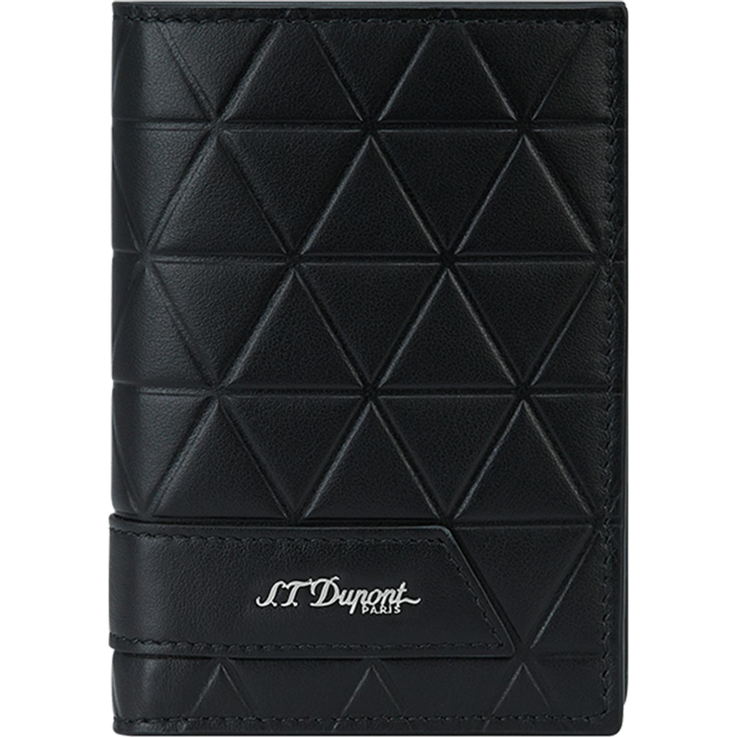 DUPONT - 161111 - Black Vertical Wallet & Coin Pocket
