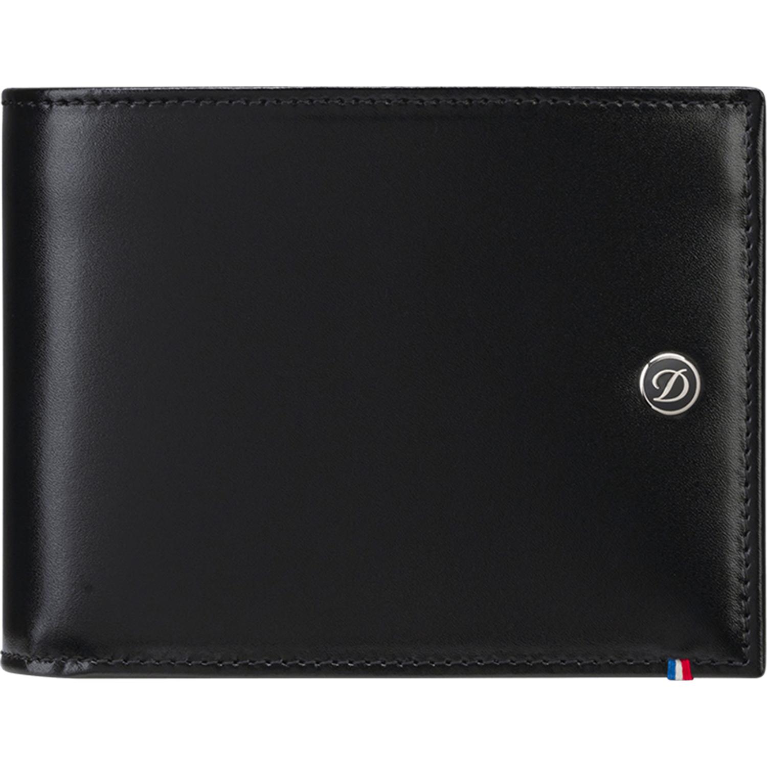 DUPONT - 180003 - Line D black smooth leather wallet