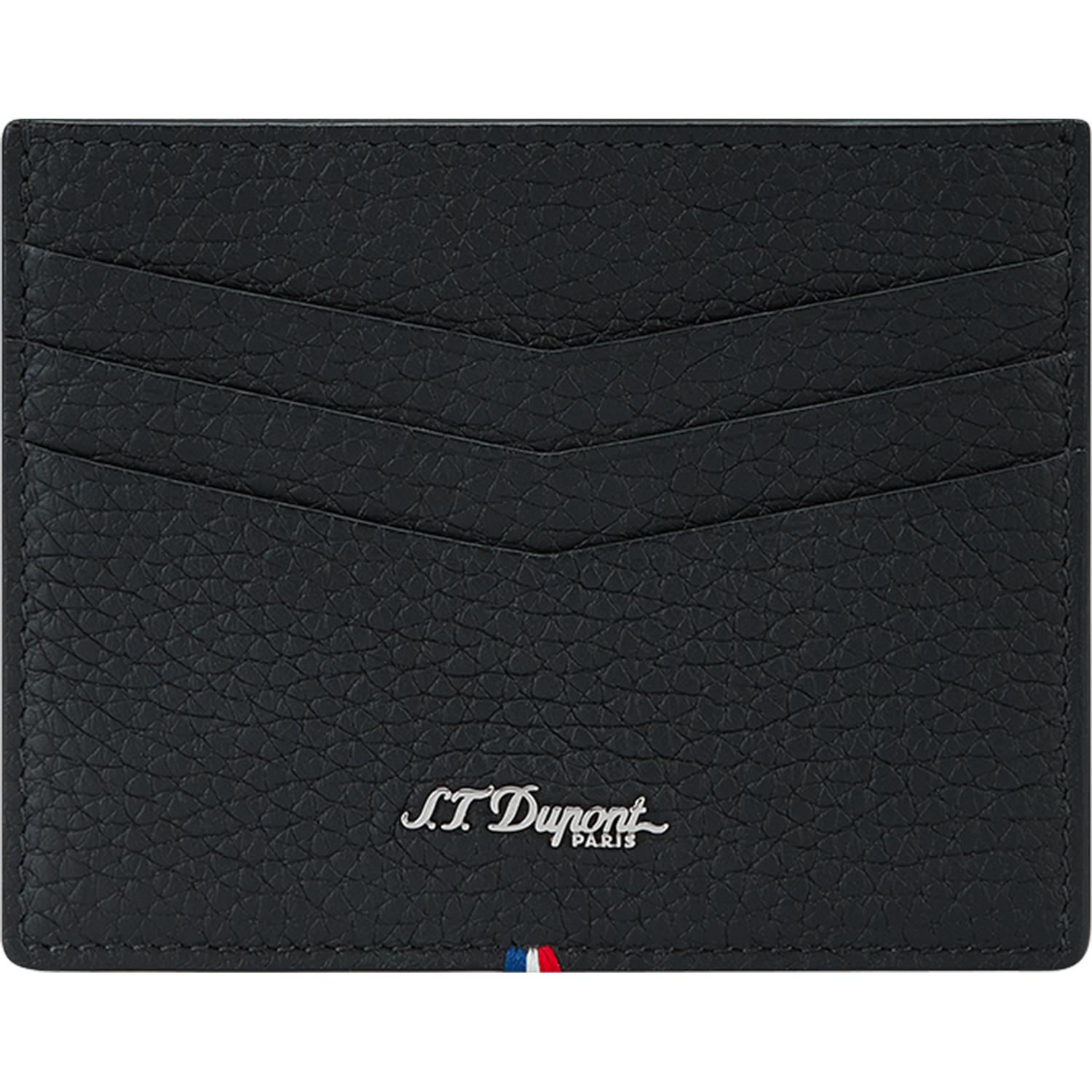 DUPONT - 180204 - BLACK GRAINED NEO CAPSULE CARD HOLDER
