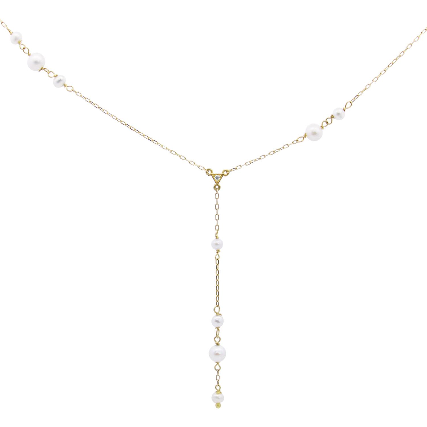 Rue Des Mille - 18KGRD3CAST - Girocollo rosario con mini perle - ORO18KT