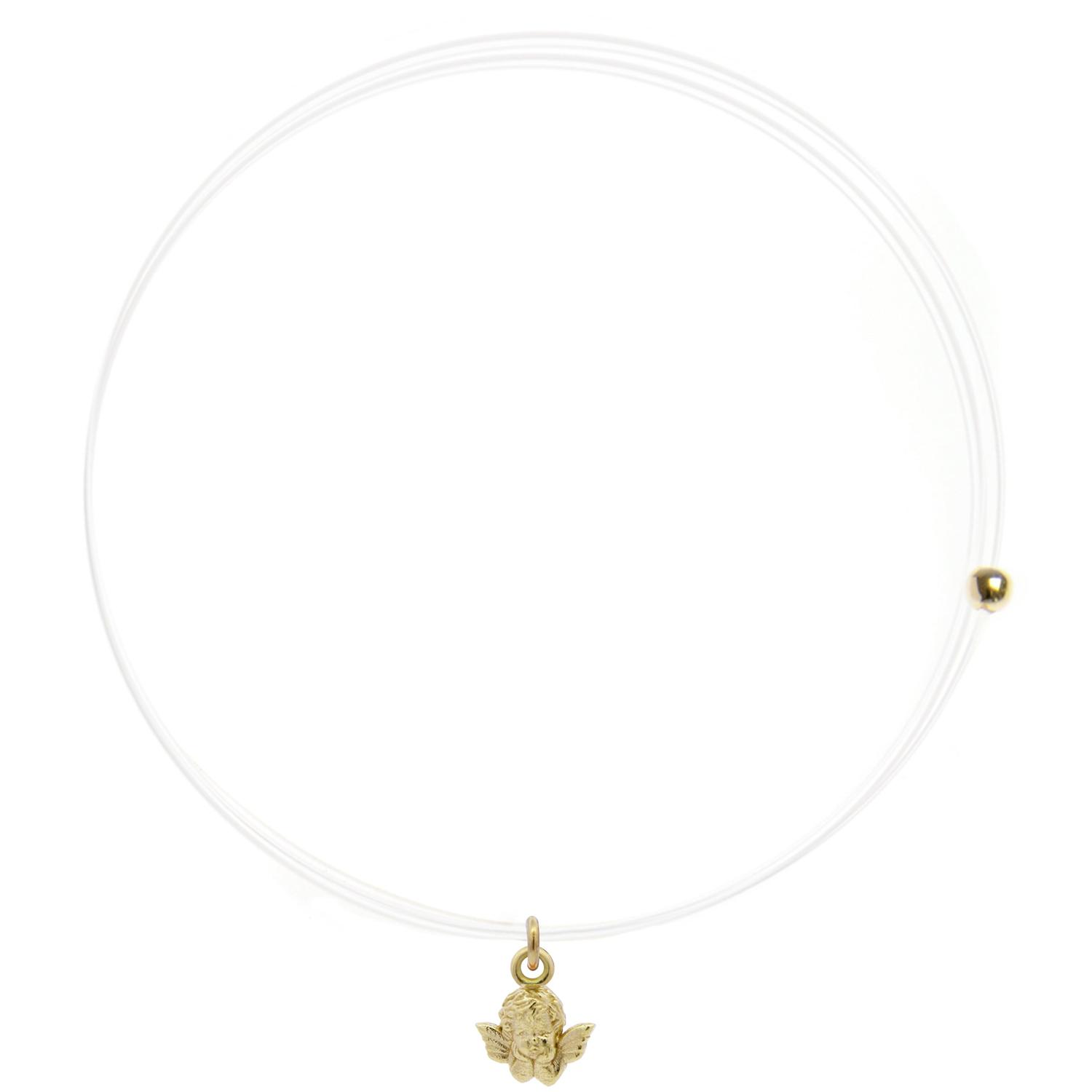 Rue Des Mille - 18KGRLNZANG - Girocollo Lenza con angioletto - ORO18KT