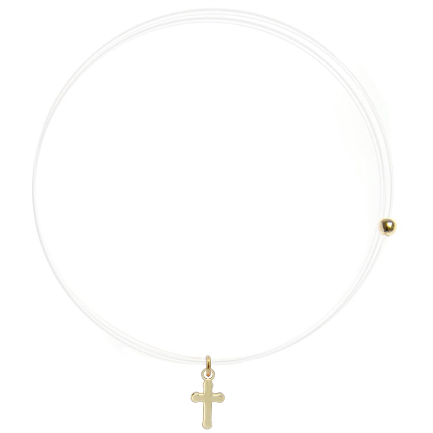 Rue Des Mille - 18KGRLNZCRO - Girocollo Lenza con Croce - ORO18KT