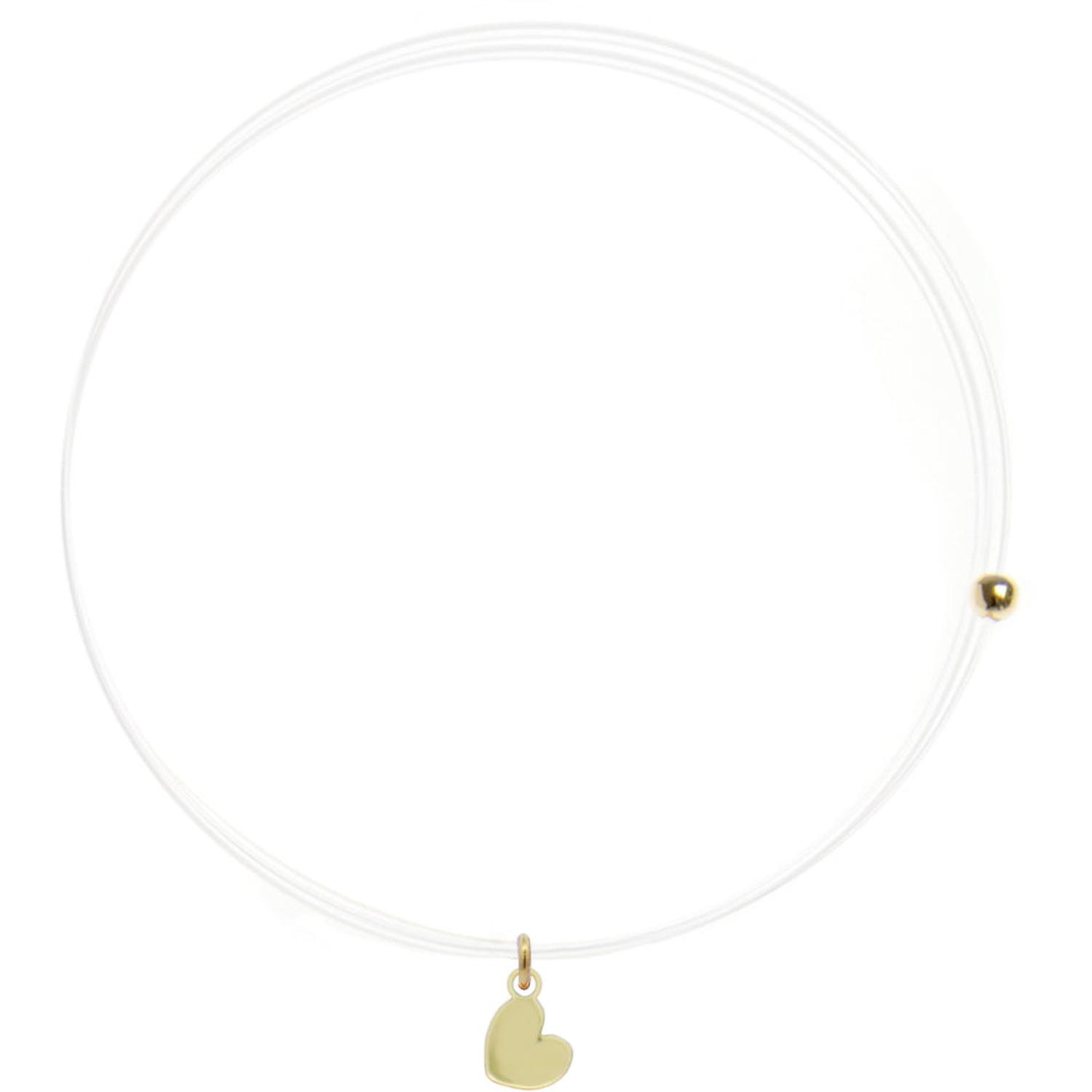 Rue Des Mille - 18KGRLNZCUO - Girocollo Lenza con cuore - ORO18KT