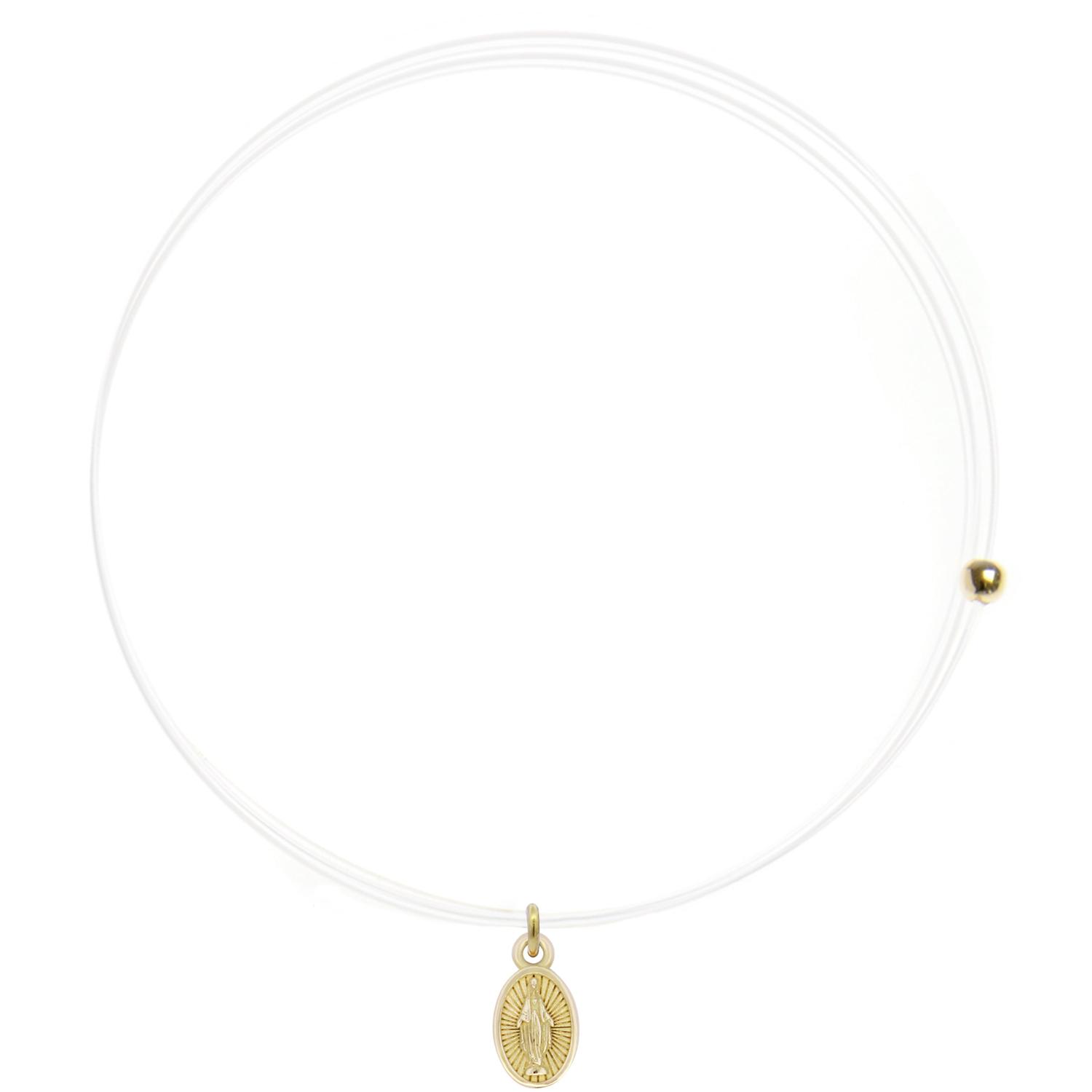Rue Des Mille - 18KGRLNZMAD - Girocollo Lenza con madonnina - ORO18KT
