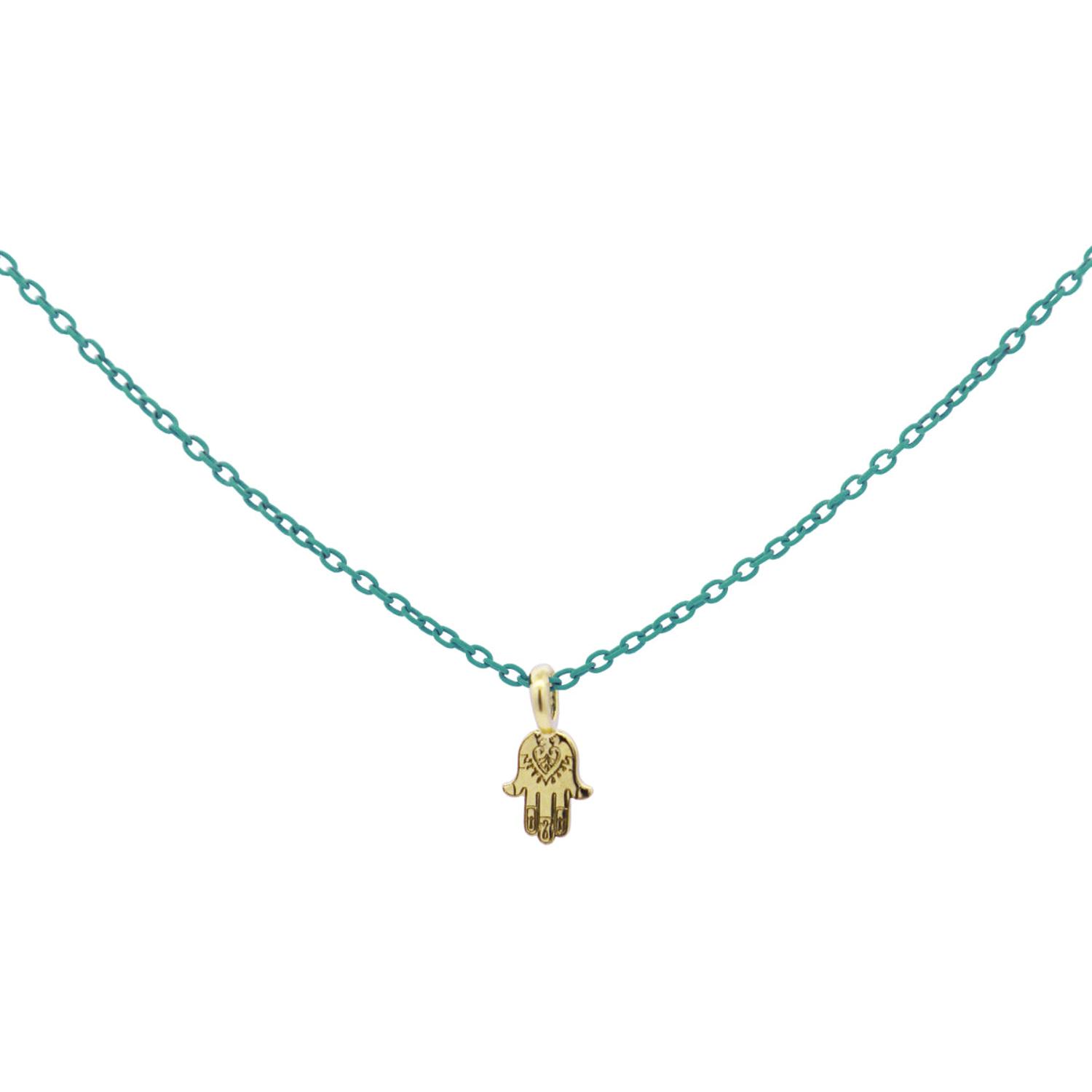 Rue Des Mille - 18KGRVK3MAN - Girocollo mano di fatima catena con vernice - ORO 18KT