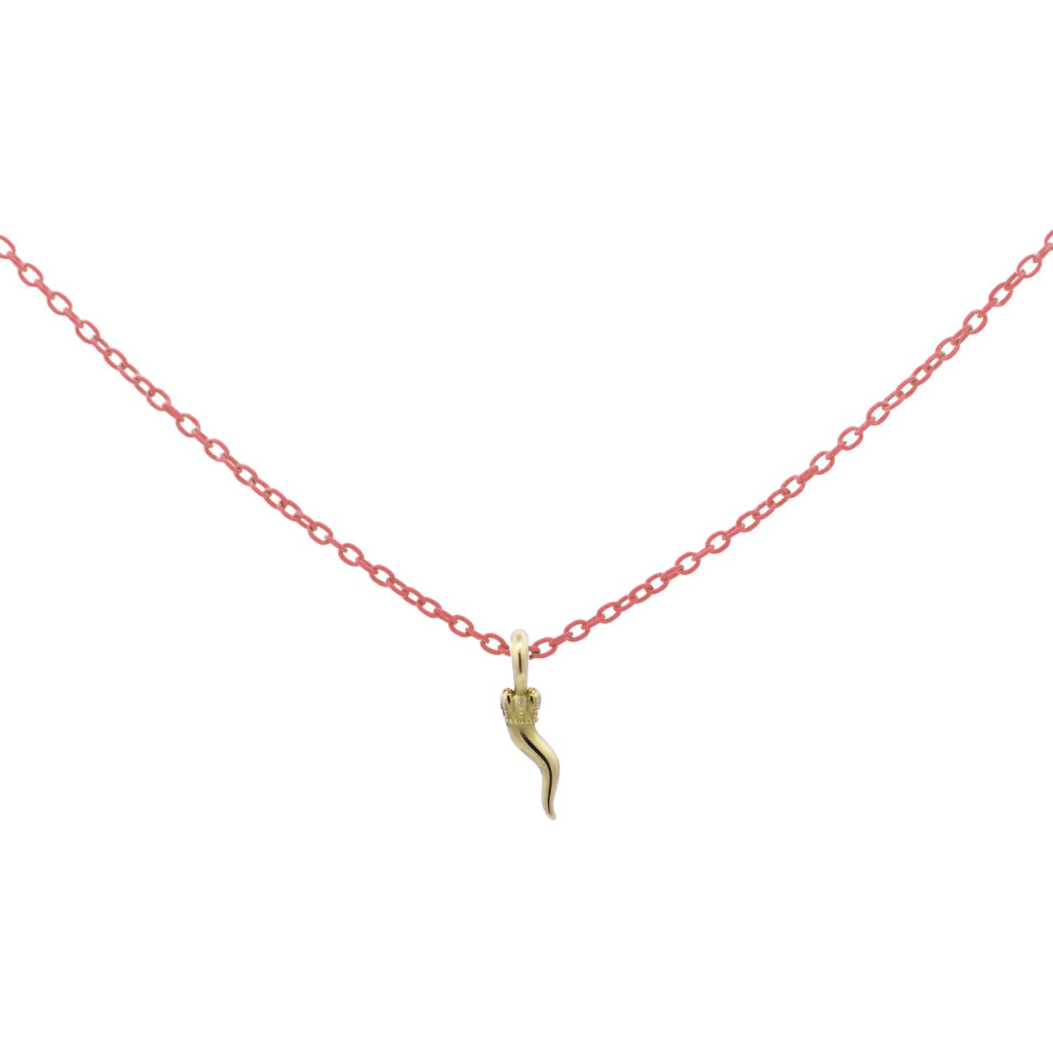 Rue Des Mille - 18KGRVK4COR - Girocollo cornetto catena con vernice - ORO 18KT