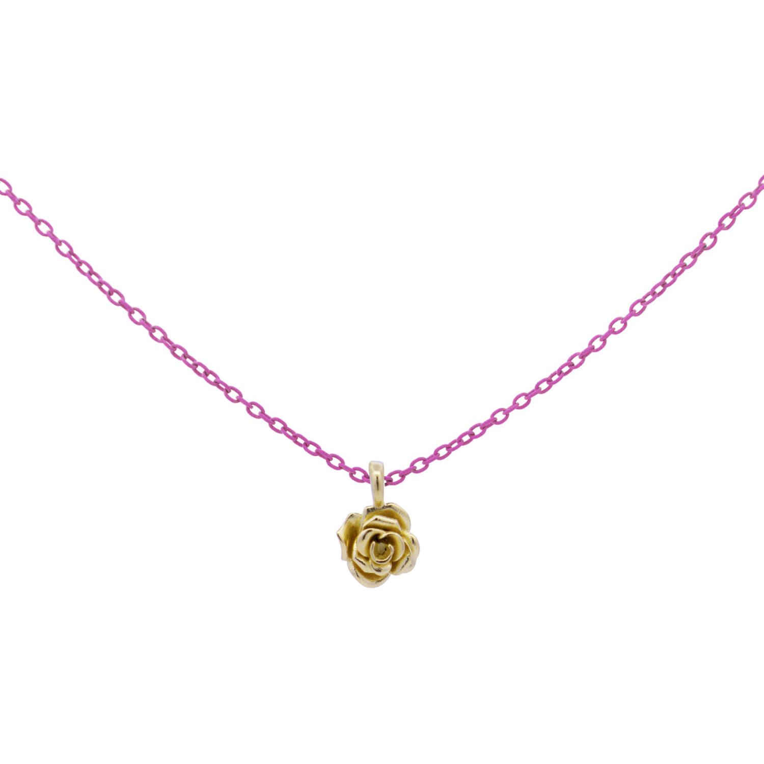 Rue Des Mille - 18KGRVK6ROS - Girocollo rosa catena con vernice - ORO 18KT