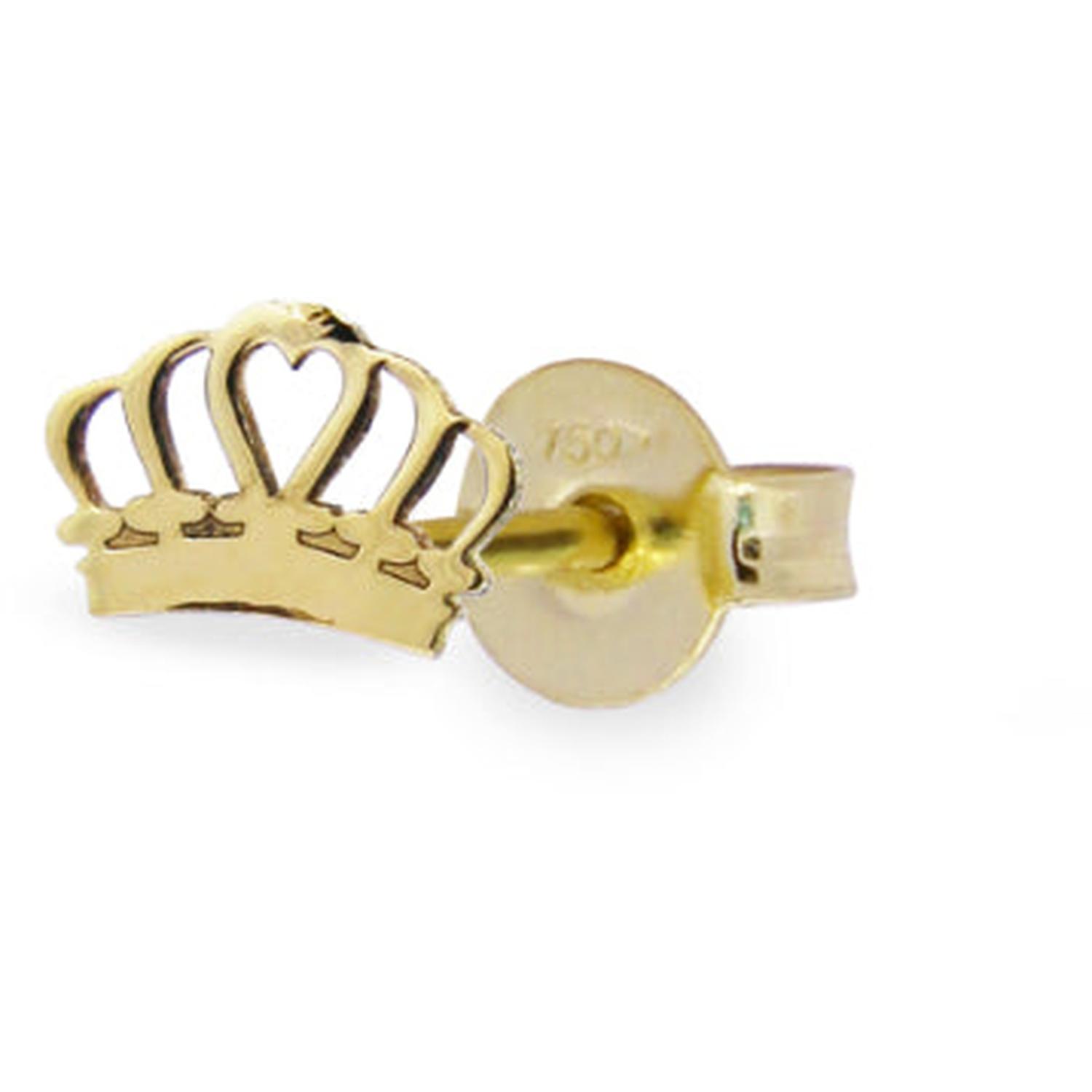 Rue Des Mille - 18KORLOBCWN - Mono-orecchino lobo corona - ORO18KT