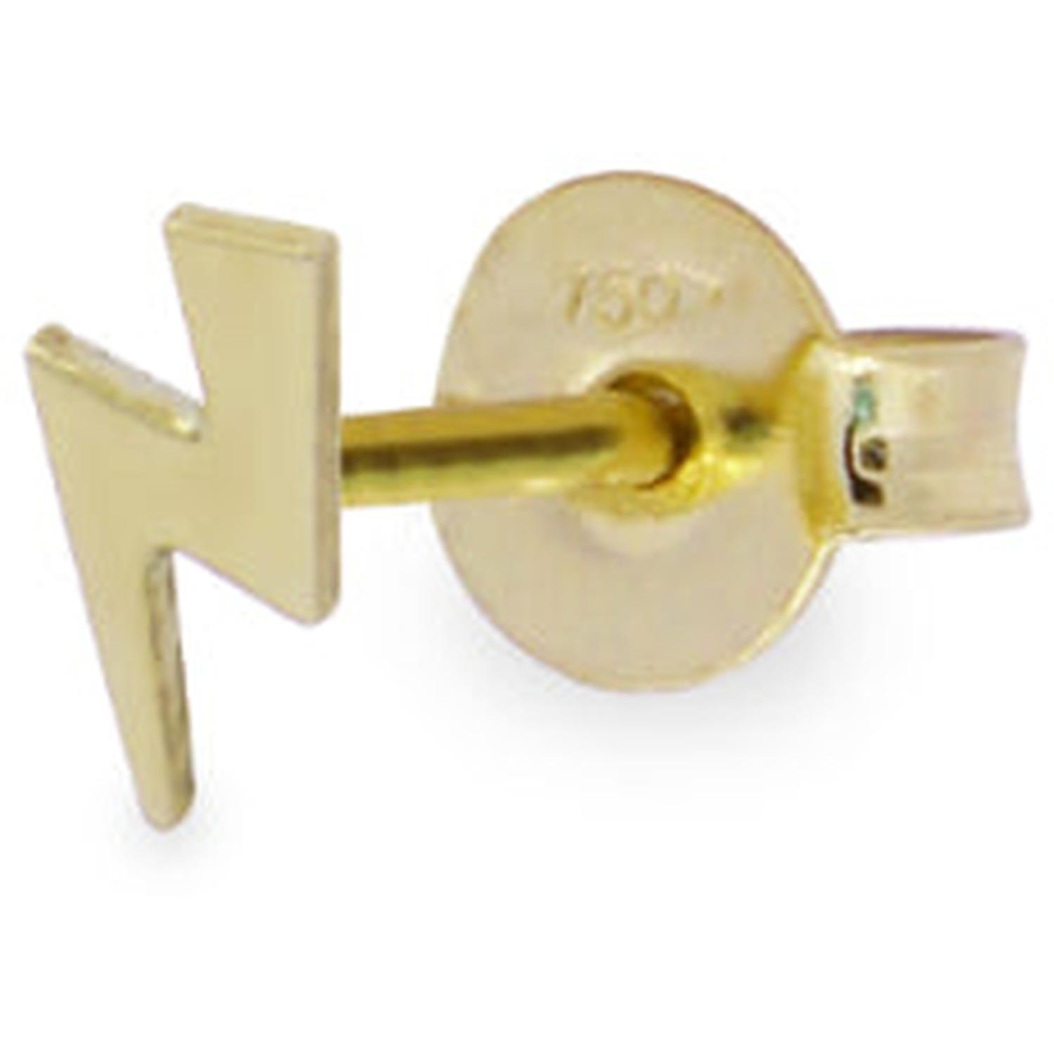 Rue Des Mille - 18KORLOBFUL - Mono-orecchino lobo fulmine - ORO18KT