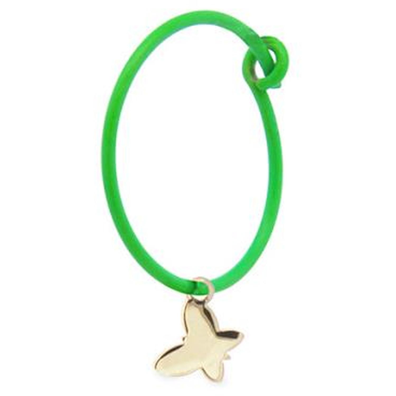 RUE DES MILLE - 18KORV08 - Mono Orecchino Verde Farfalla