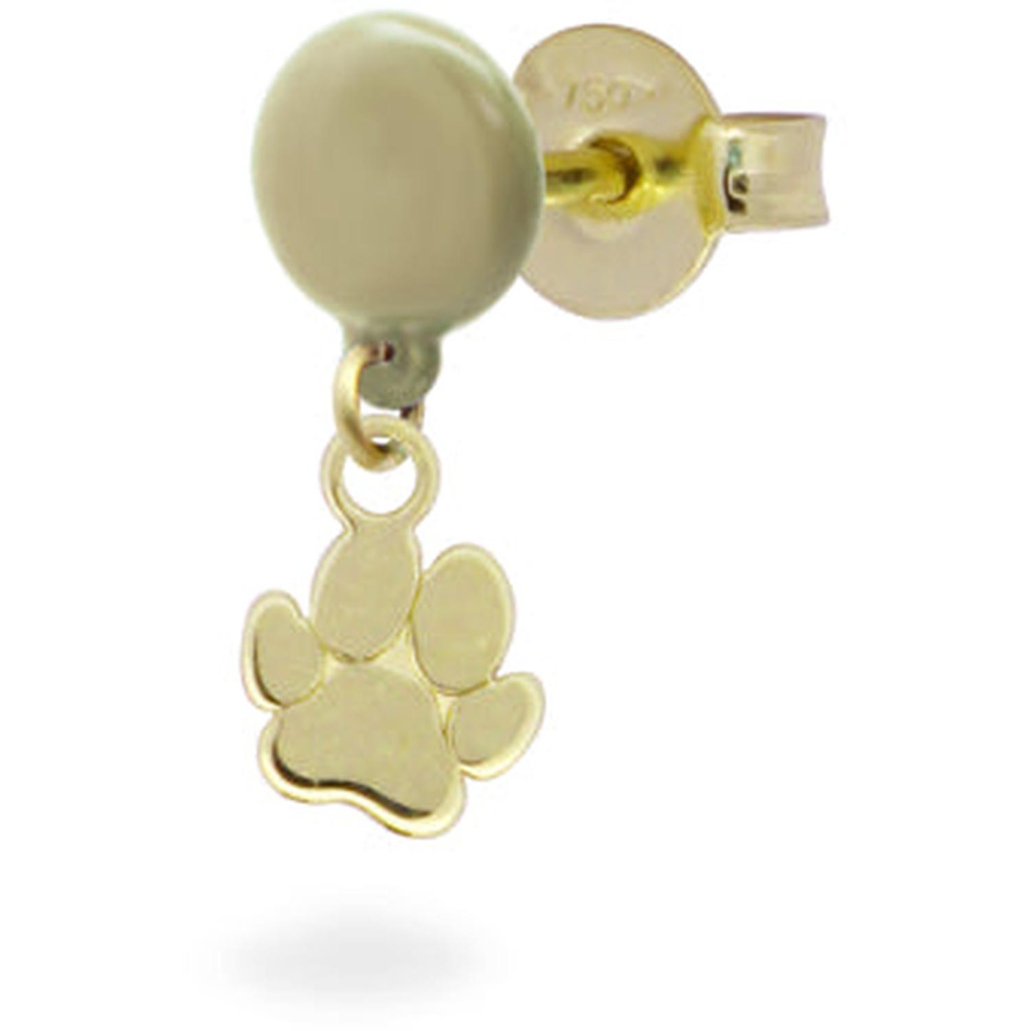 Rue Des Mille - 18KORVK5M2ZAM - Mono-orecchino Zampa bottone vernice - ORO18KT