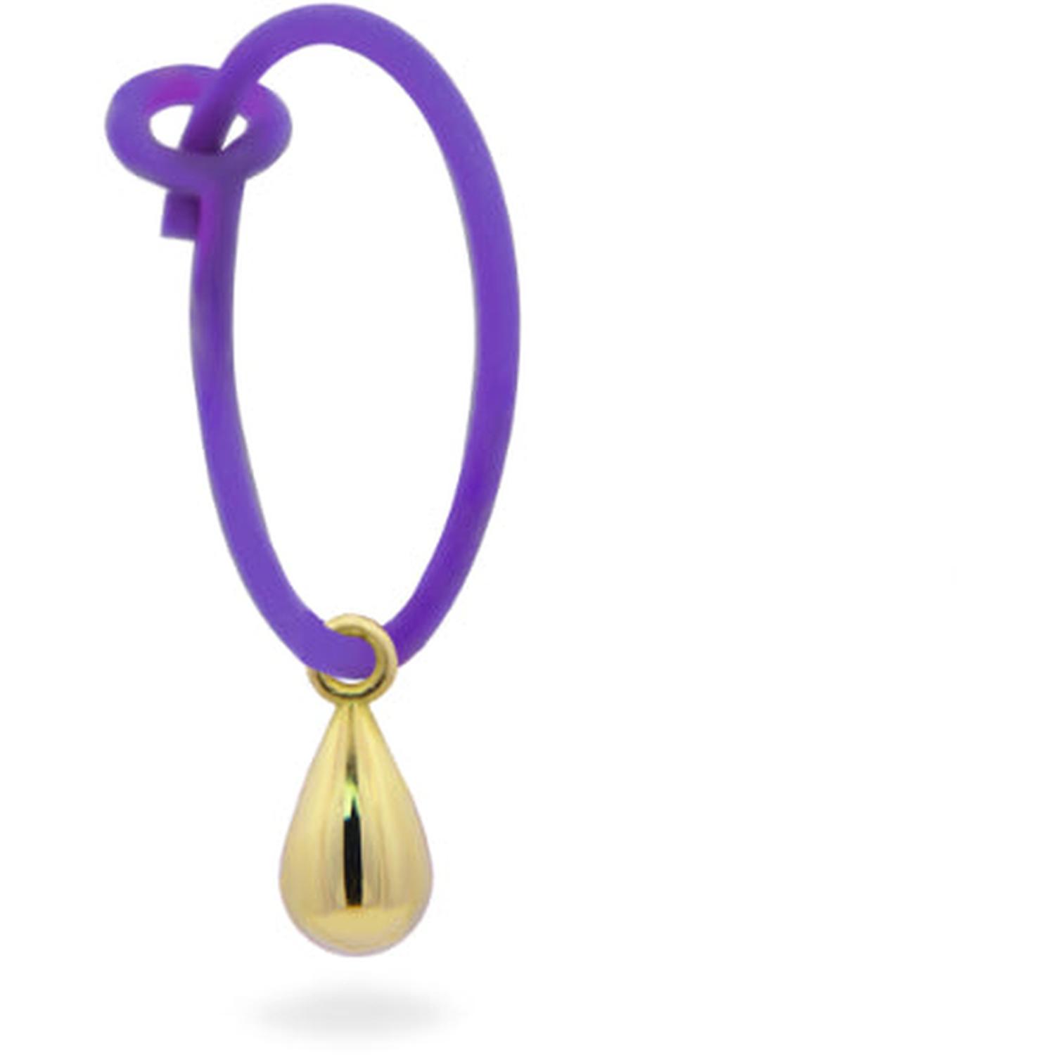 Rue Des Mille - 18KORVK7GOC - Mono-orecchino Goccia Hoop Vernice - ORO18KT