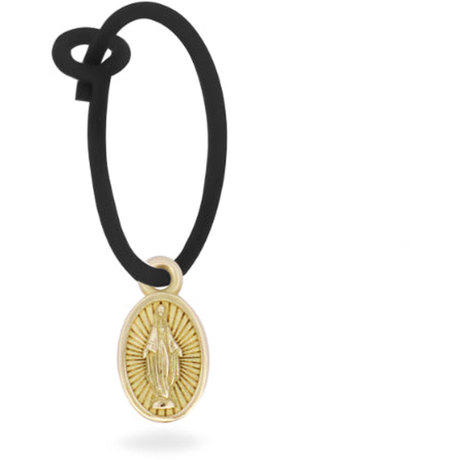 Rue Des Mille - 18KORVK8MAD - Mono-orecchino Madonnina Hoop Vernice - ORO18KT