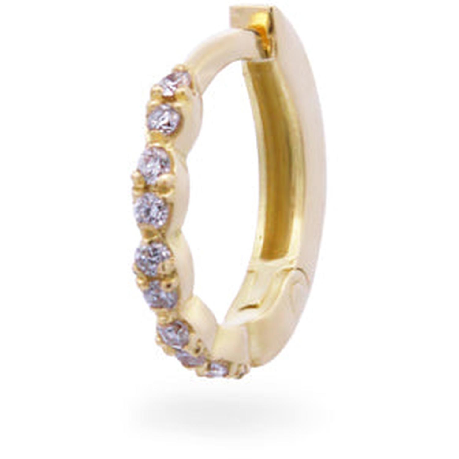 Rue Des Mille - 18KPRD07 - Piercing Mini cerchietto Helix e Diamanti Lab Grown - ORO18KT