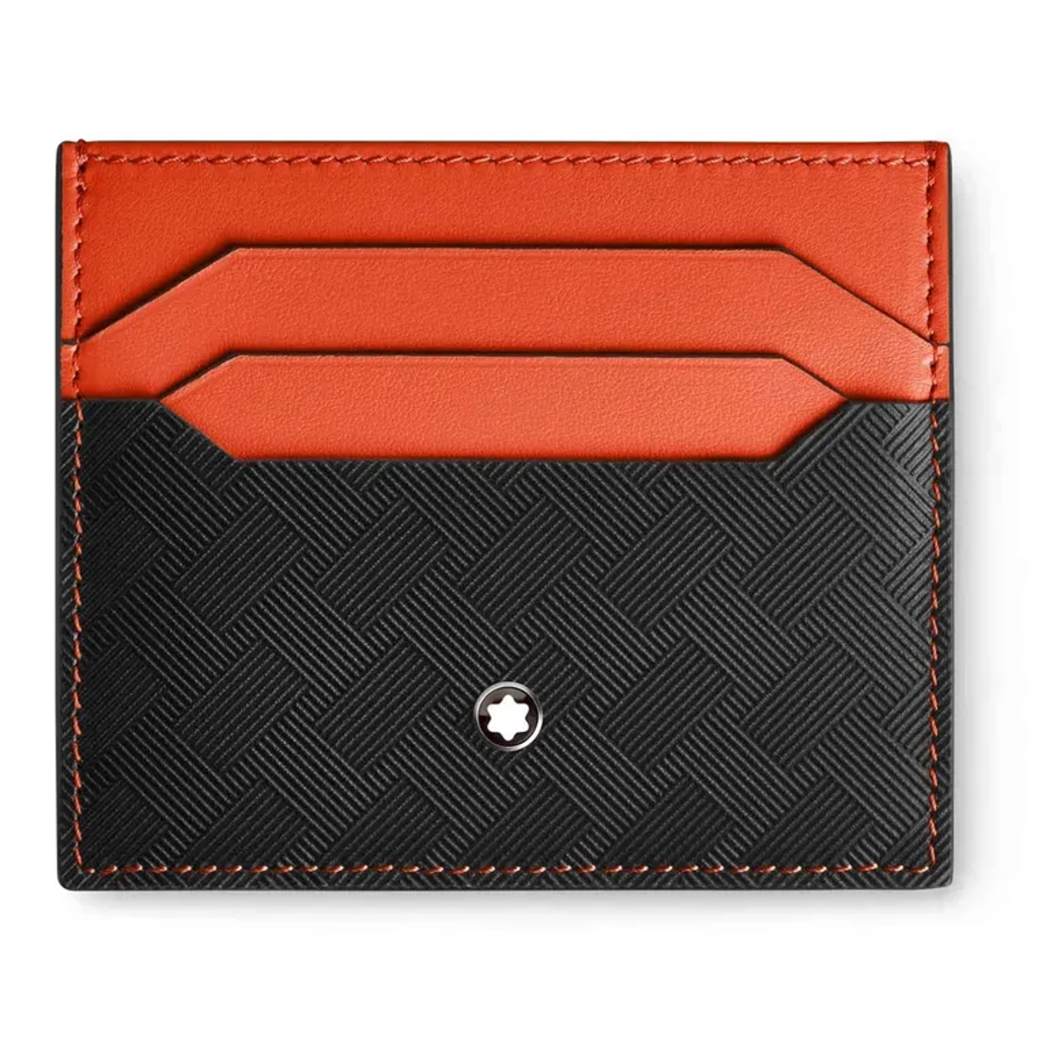 MONT BLANC - 199419 - Portacarte 6 Scomparti Extreme 3.0 in Pelle Nera e Cayenna