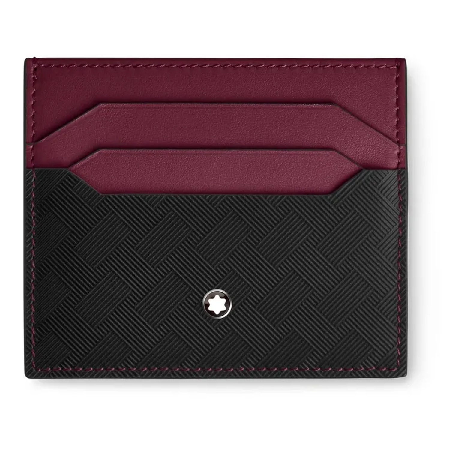 MONT BLANC - 199420 - Portacarte 6 Scomparti Extreme 3.0 in Pelle Nera e Rossa