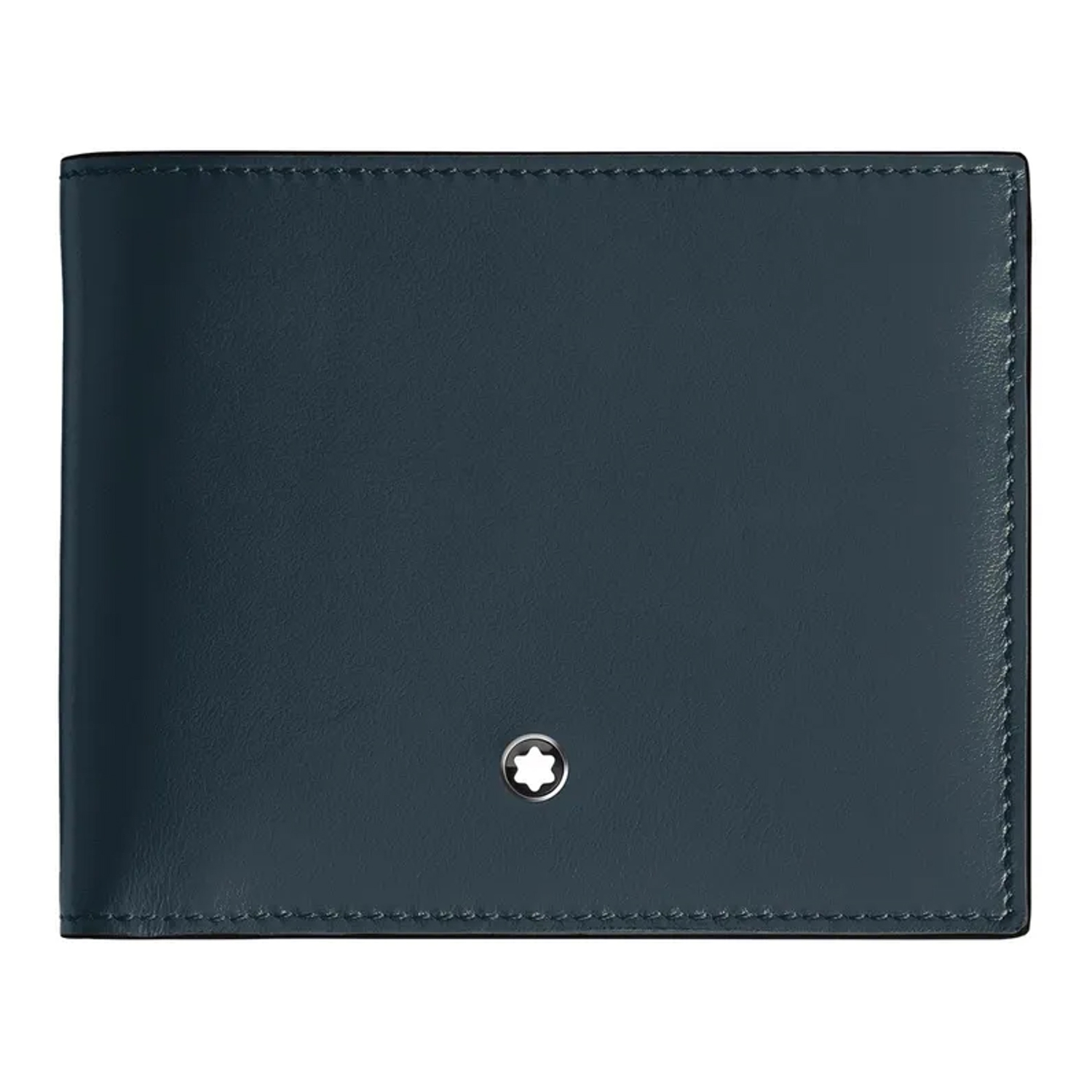 MONT BLANC - 220446 - Portafoglio 6 Tasche in Pelle Meisterstück Blu Velluto