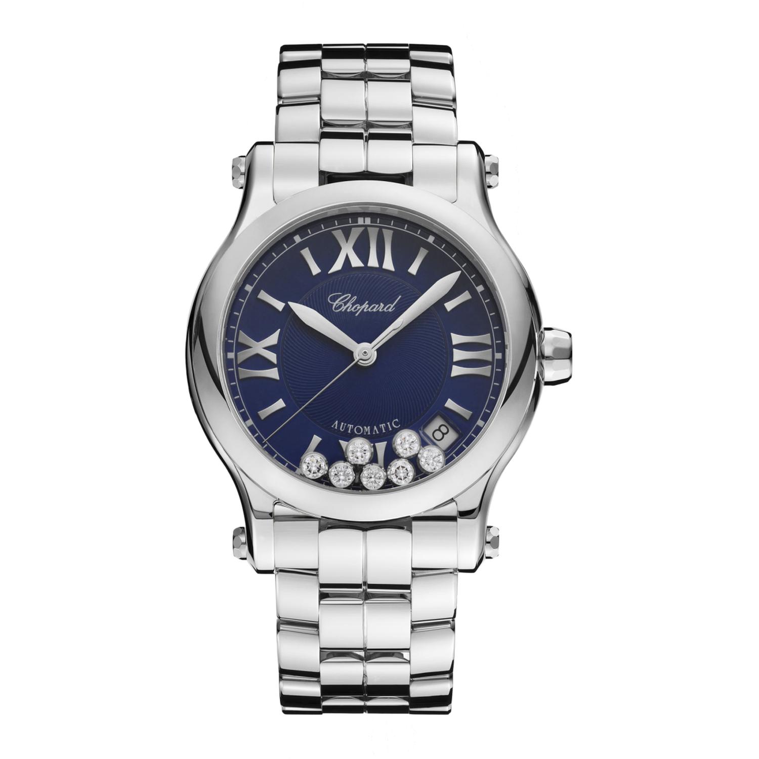 CHOPARD - 278559-3009 - HAPPY SPORT 36 MM, AUTOMATICO, ACCIAIO INOX, DIAMANTI