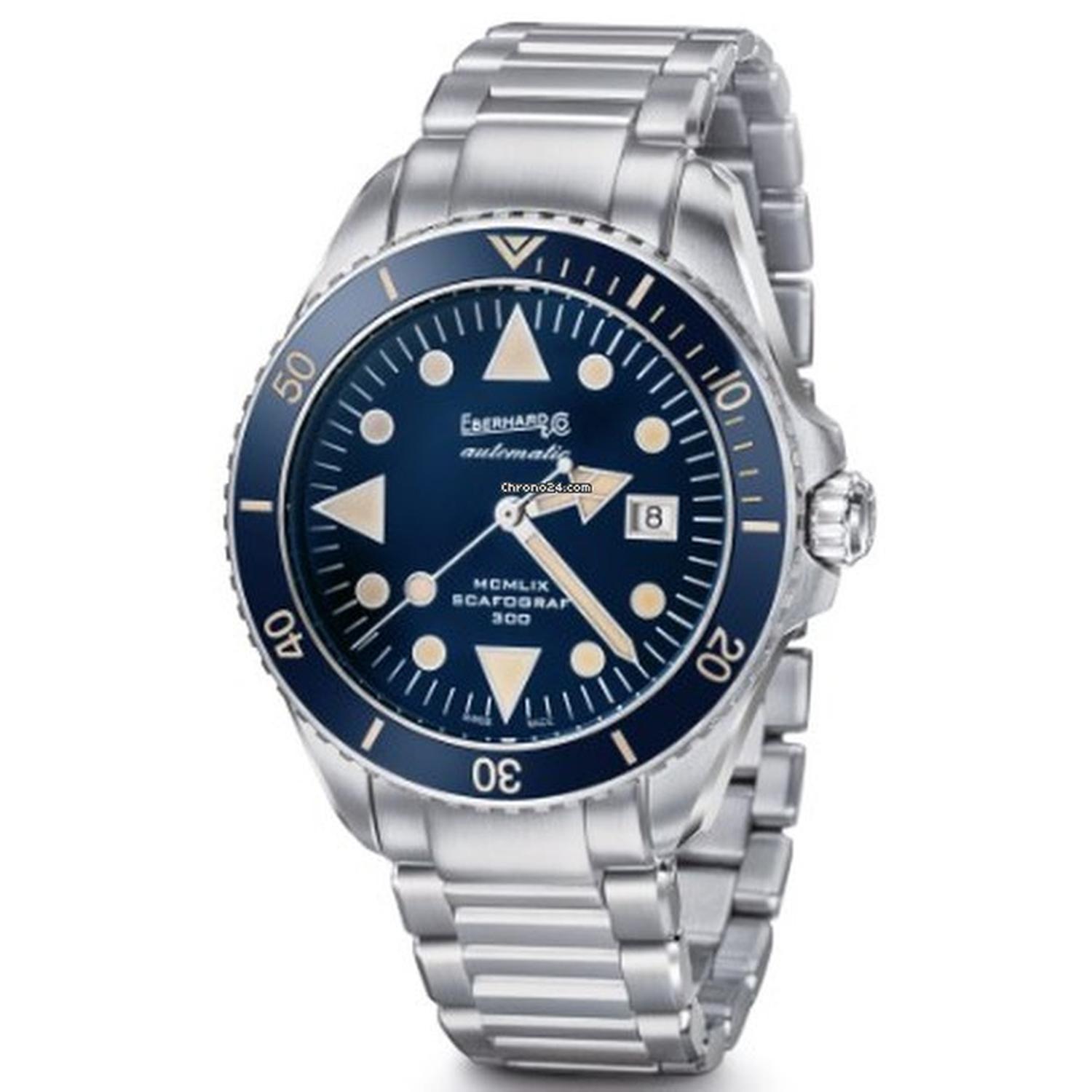 EBERHARD - 41034.VSCAD.08 - Uomo - & Co. SCAFOGRAF 300 41034.VS CAD doppio cinturino acciaio e silicone