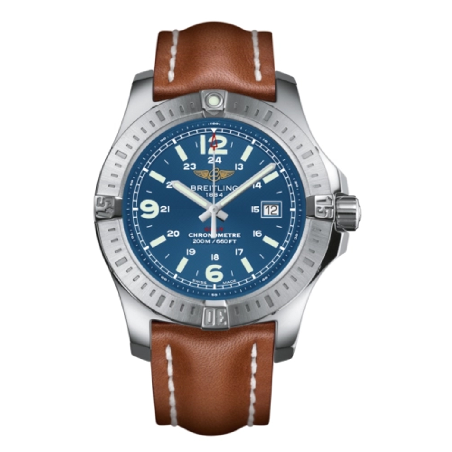 BREITLING - 433X.A20BA.1 - Colt Quartz Mariner Blue / Calf