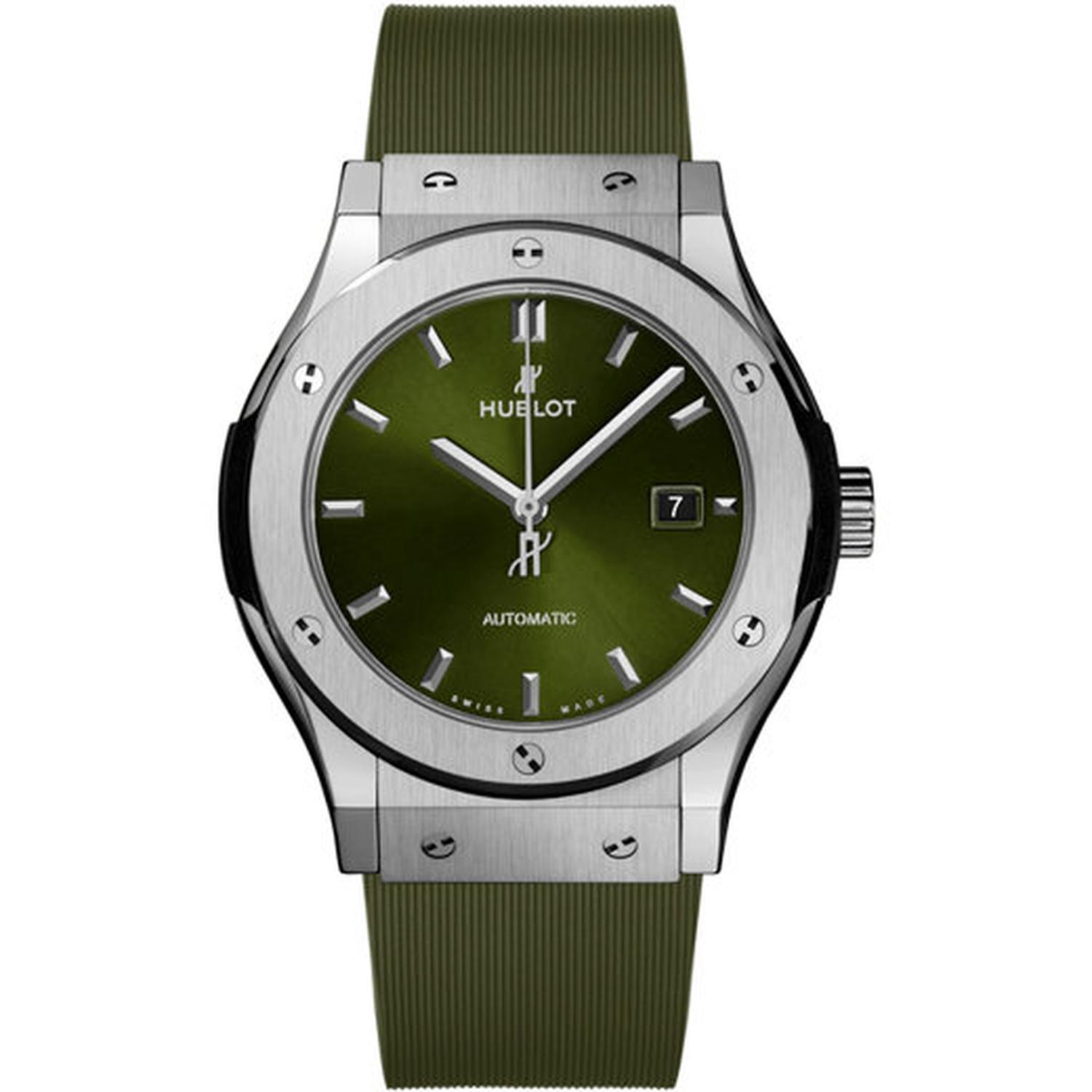 HUBLOT - 542.NX.8970.RX - classic fusion titanium green 42 mm