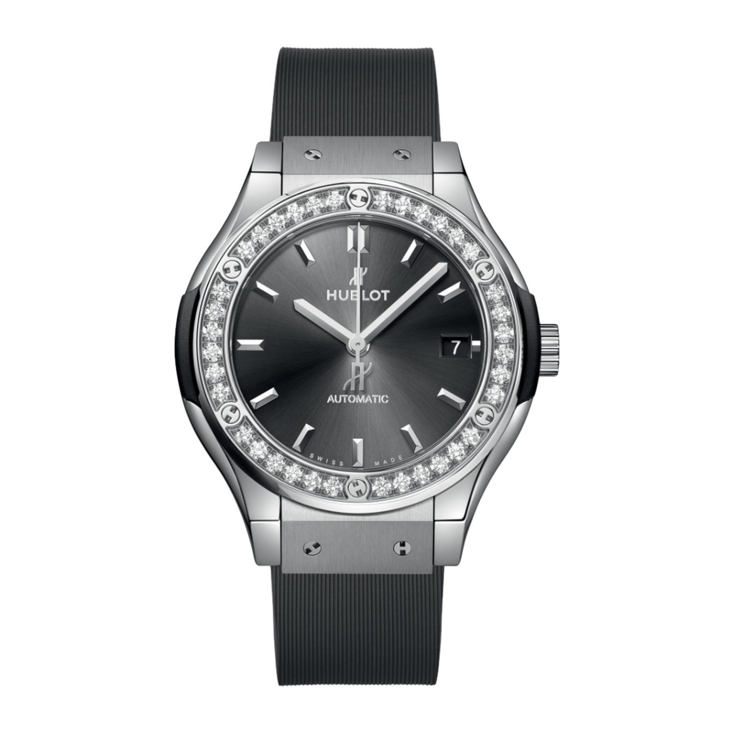 565.NX.7071.RX.1204 - HUBLOT CLASSIC FUSION RACING GREY TITANIUM DIAMONDS 38 MM