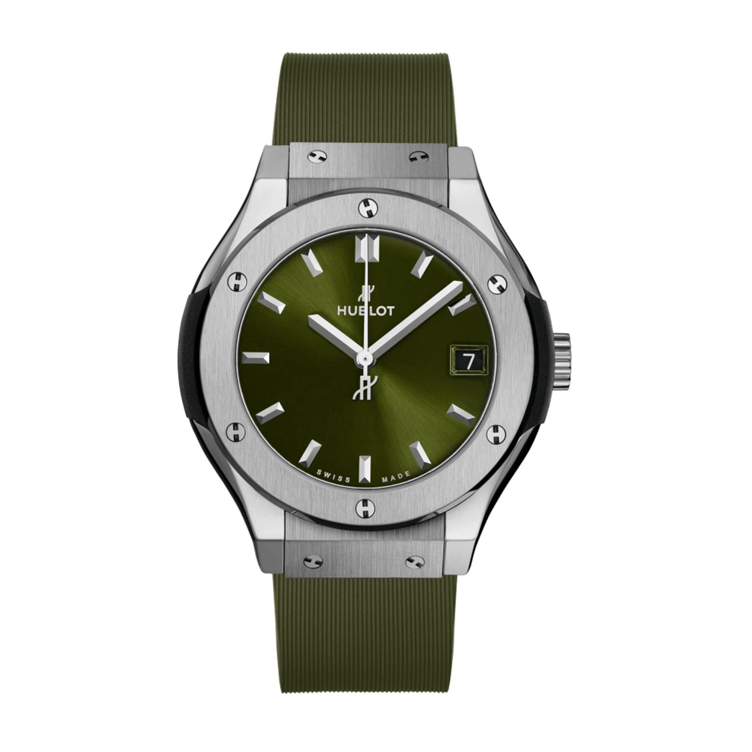 HUBLOT - 565.NX.8970.RX - CLASSIC FUSION TITANIUM GREEN 38MM