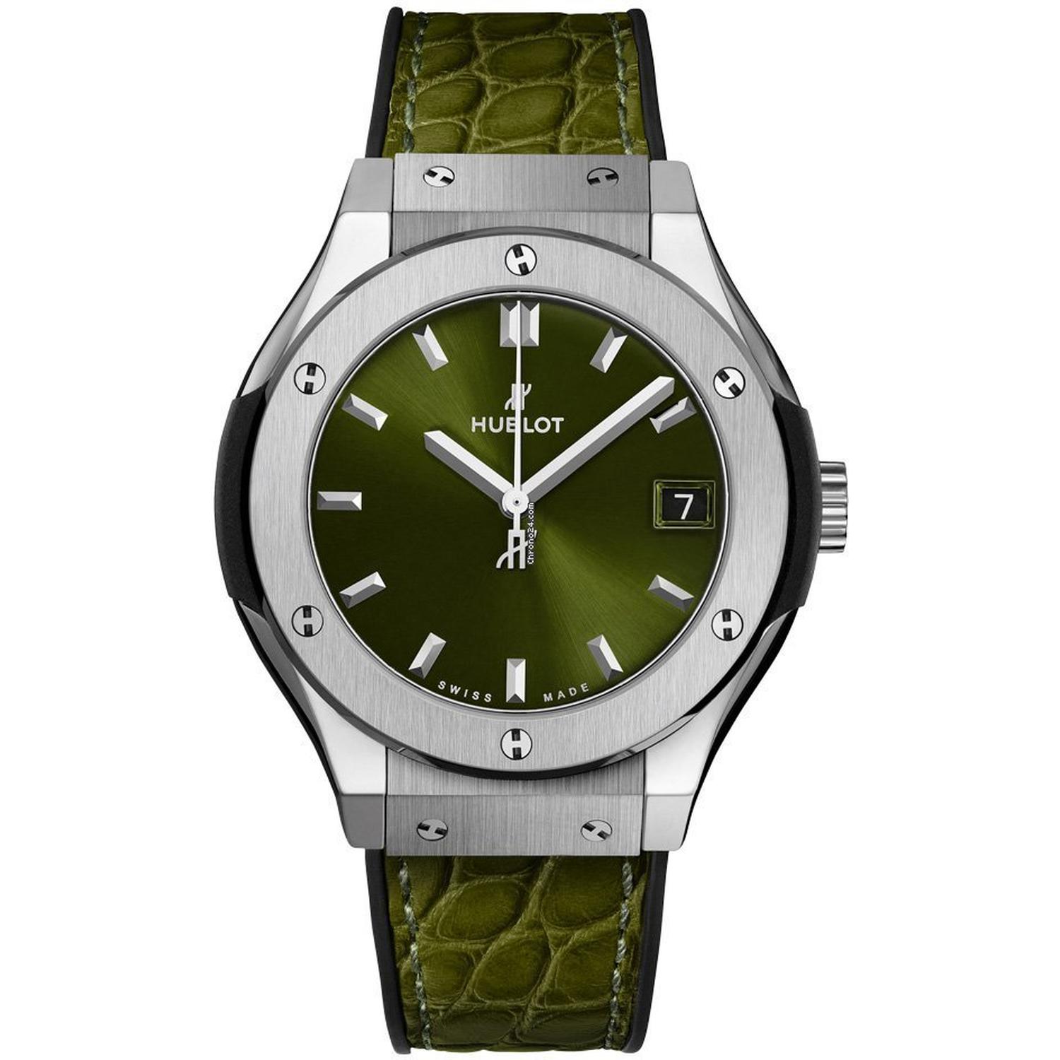 Hublot - Donna - 581.NX.8970.LR - Classic Fusion Green Titanium 33mm Quarz