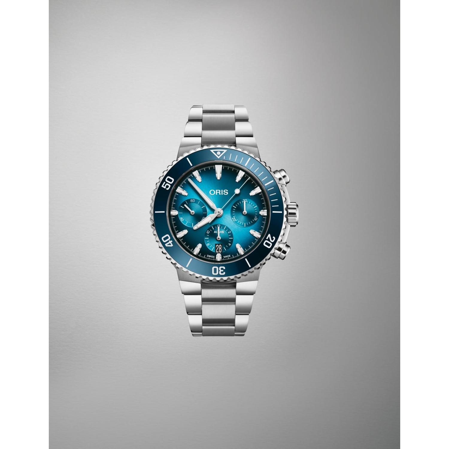 Oris - 77177934155-0782301PEB - Aquis Chronograph
