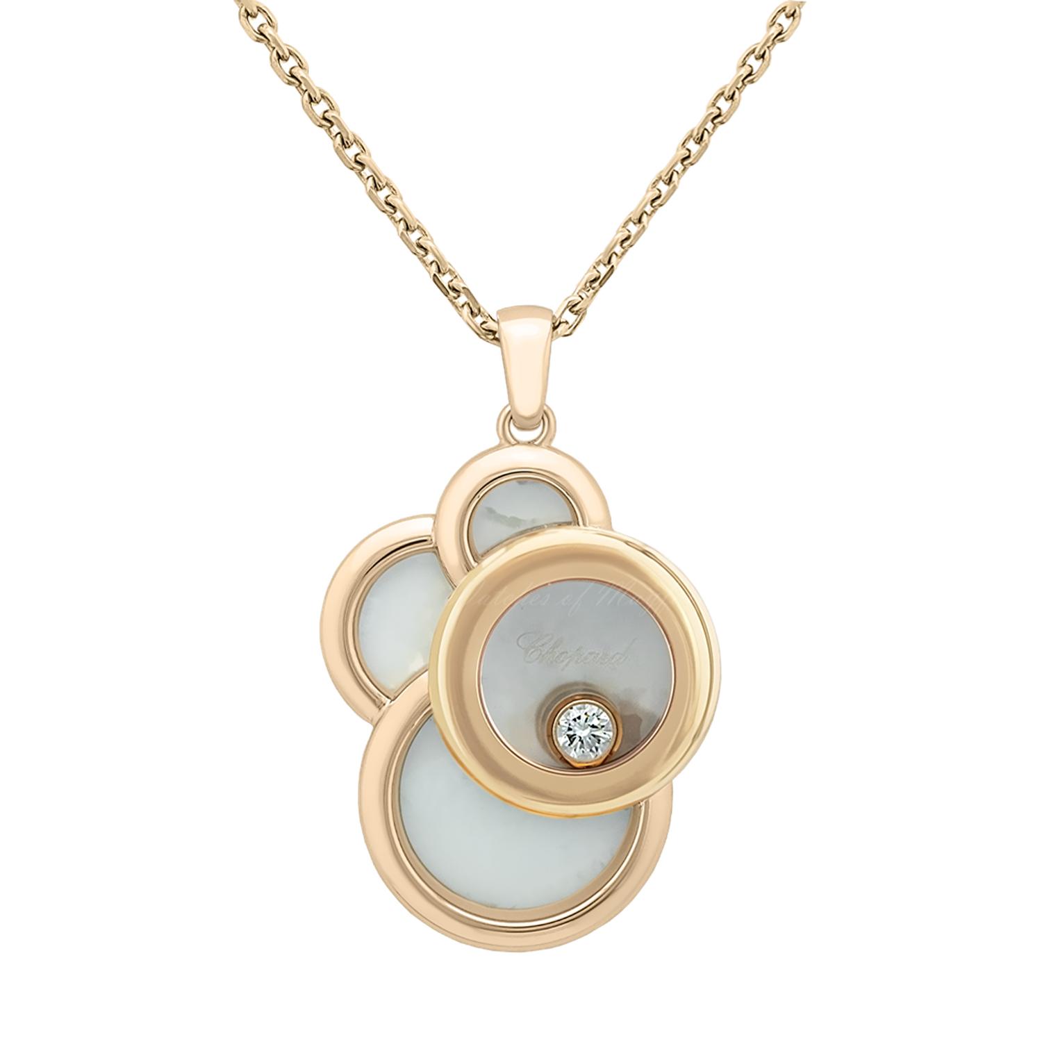 CHOPARD - Happy Dreams Rose Gold Mother-of-Pearl Pendant 799888-5008