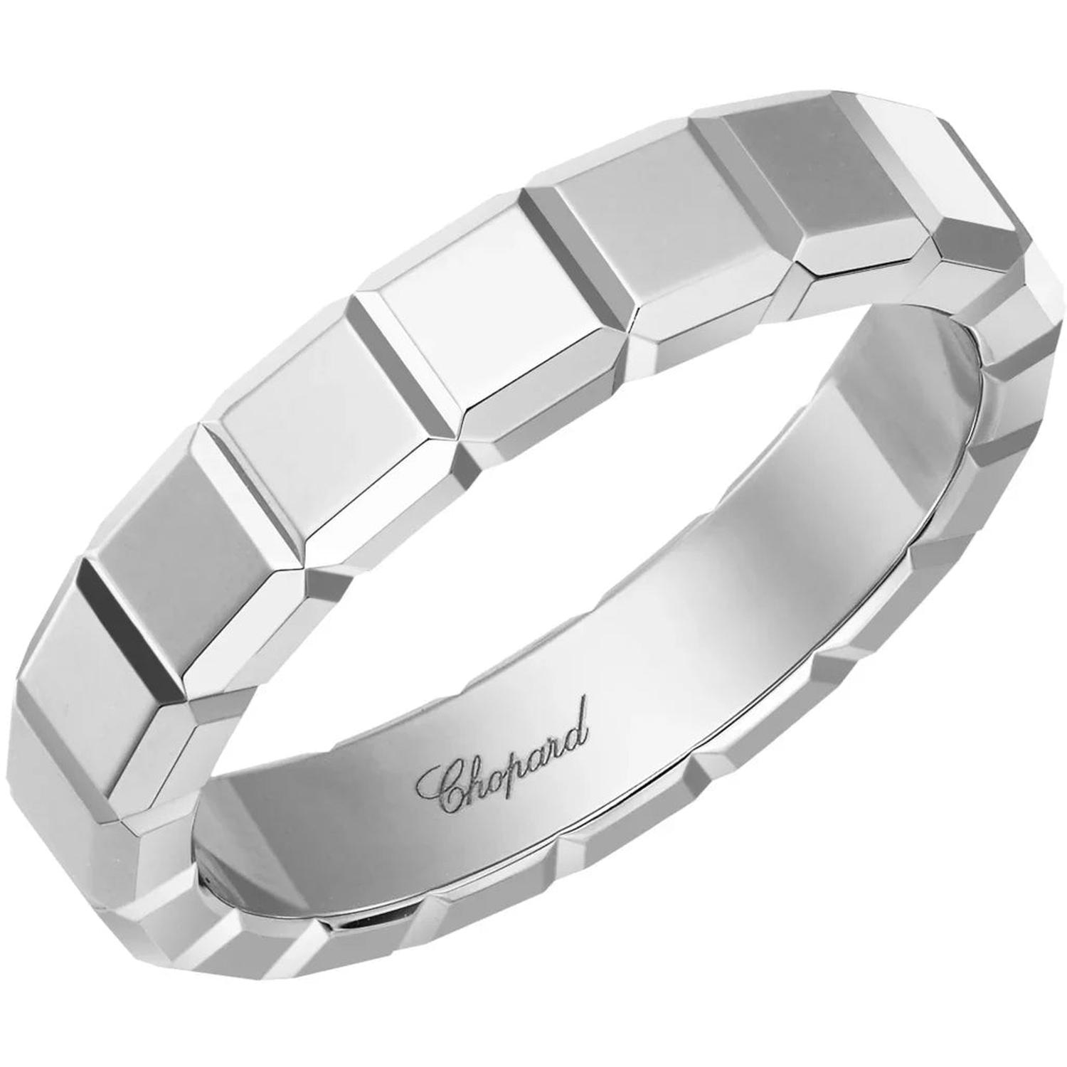 CHOPARD - 829834-1007 - Anello Chopard Ice Cube in oro bianco 18 carati, misura media - 58