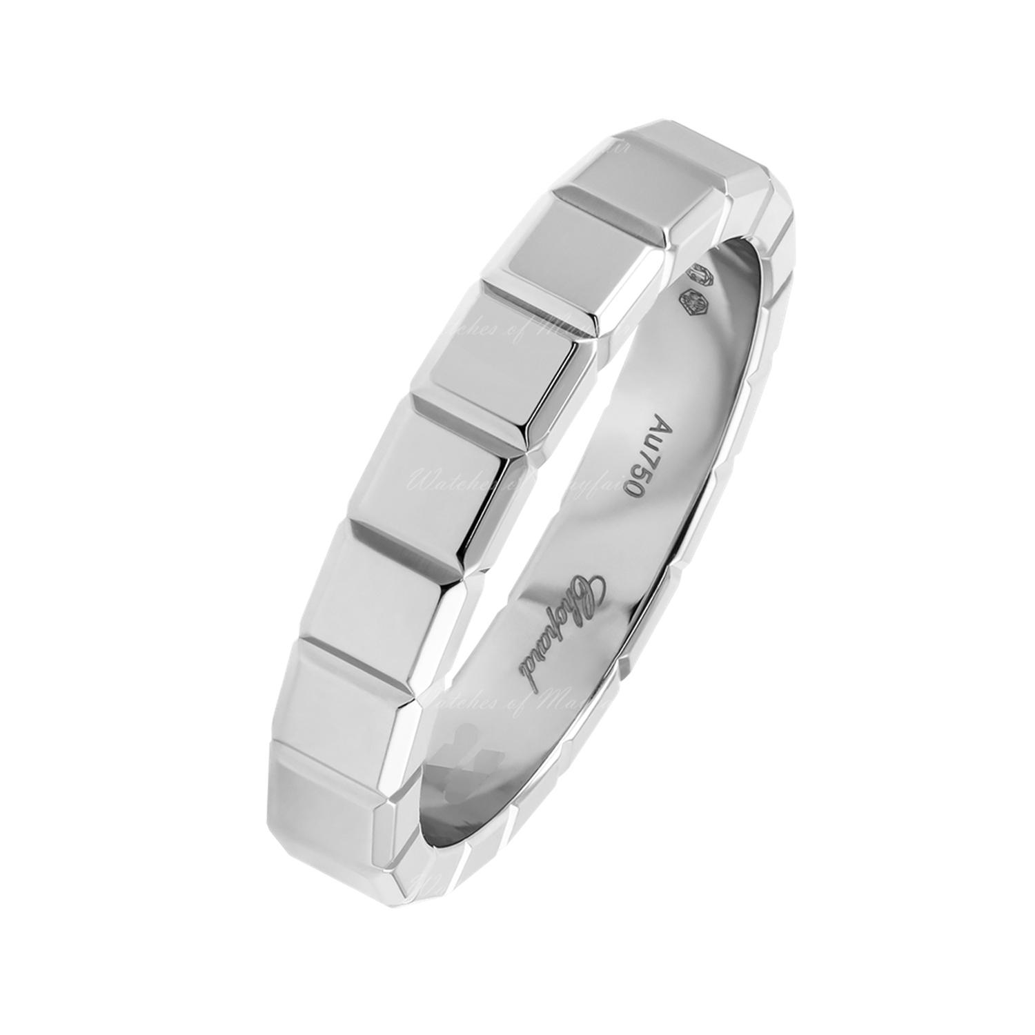 CHOPARD - Ice Cube Rock White Gold Ring Size 53 829834-1010