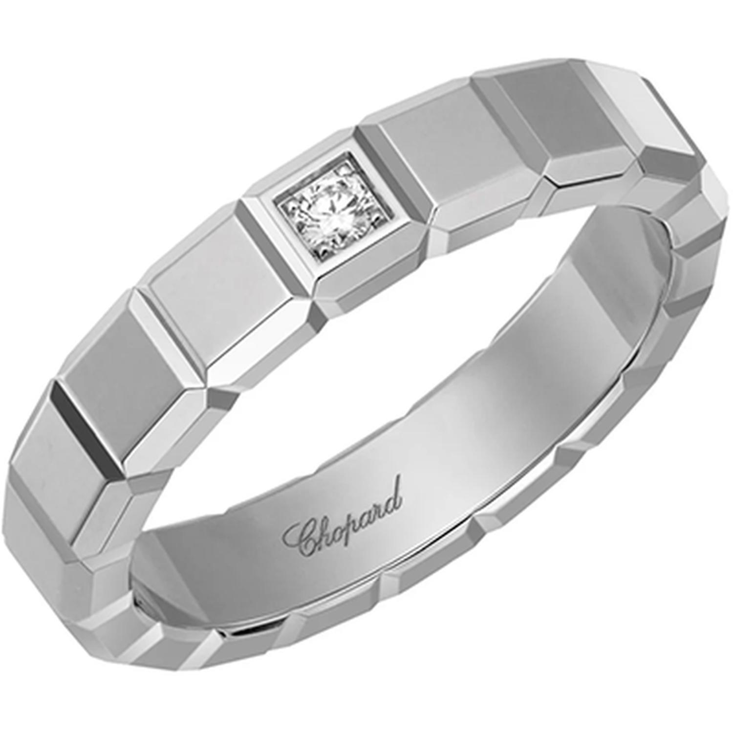 CHOPARD - Ice Cube White Gold Diamond Ring Size 50 829834-1066