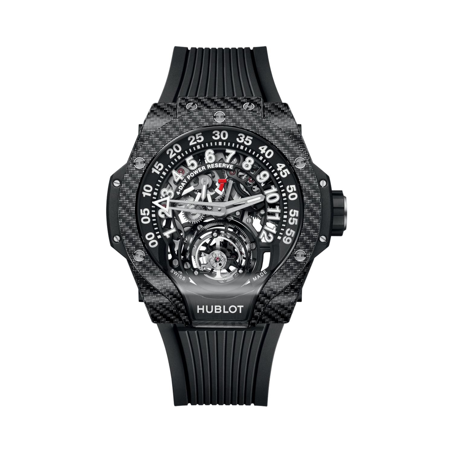 913.YT.1170.RX - HUBLOT MP-13 TOURBILLON BI-AXIS RETROGRADE  BLACK CARBON 44MM