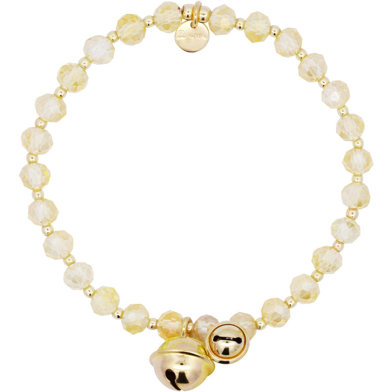 Rue Des Mille - BR015M6AU - Bracciale elastico campanelli giallo - Crystal Rainbow