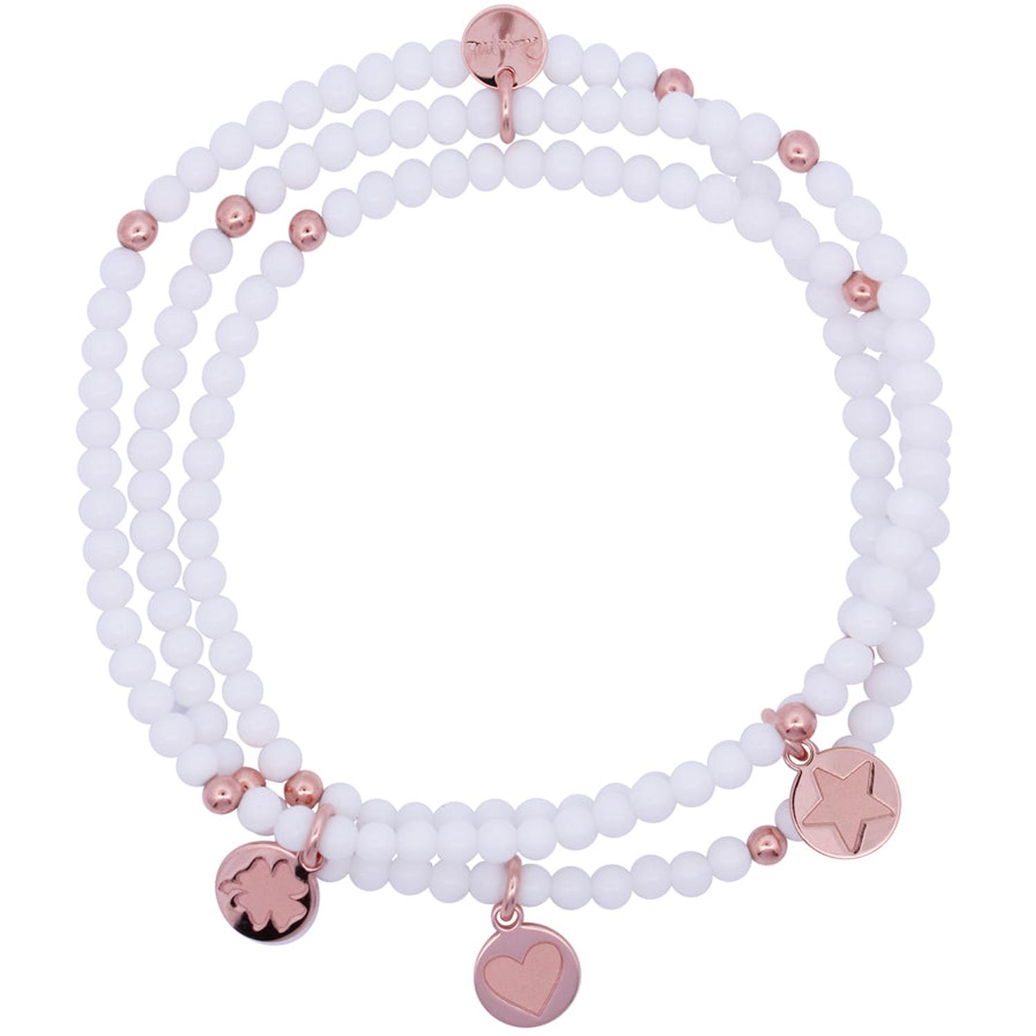 Rue Des Mille - BRGIPPCOLBIA - BRACCIALETTO/GIRCOLLO ELASTICO - GIPSY WHITE