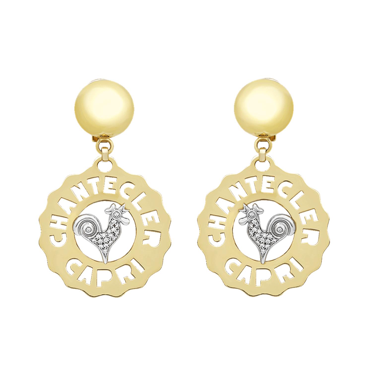 Chantecler - C.23188 - Orecchini Logo Chantecler Oro