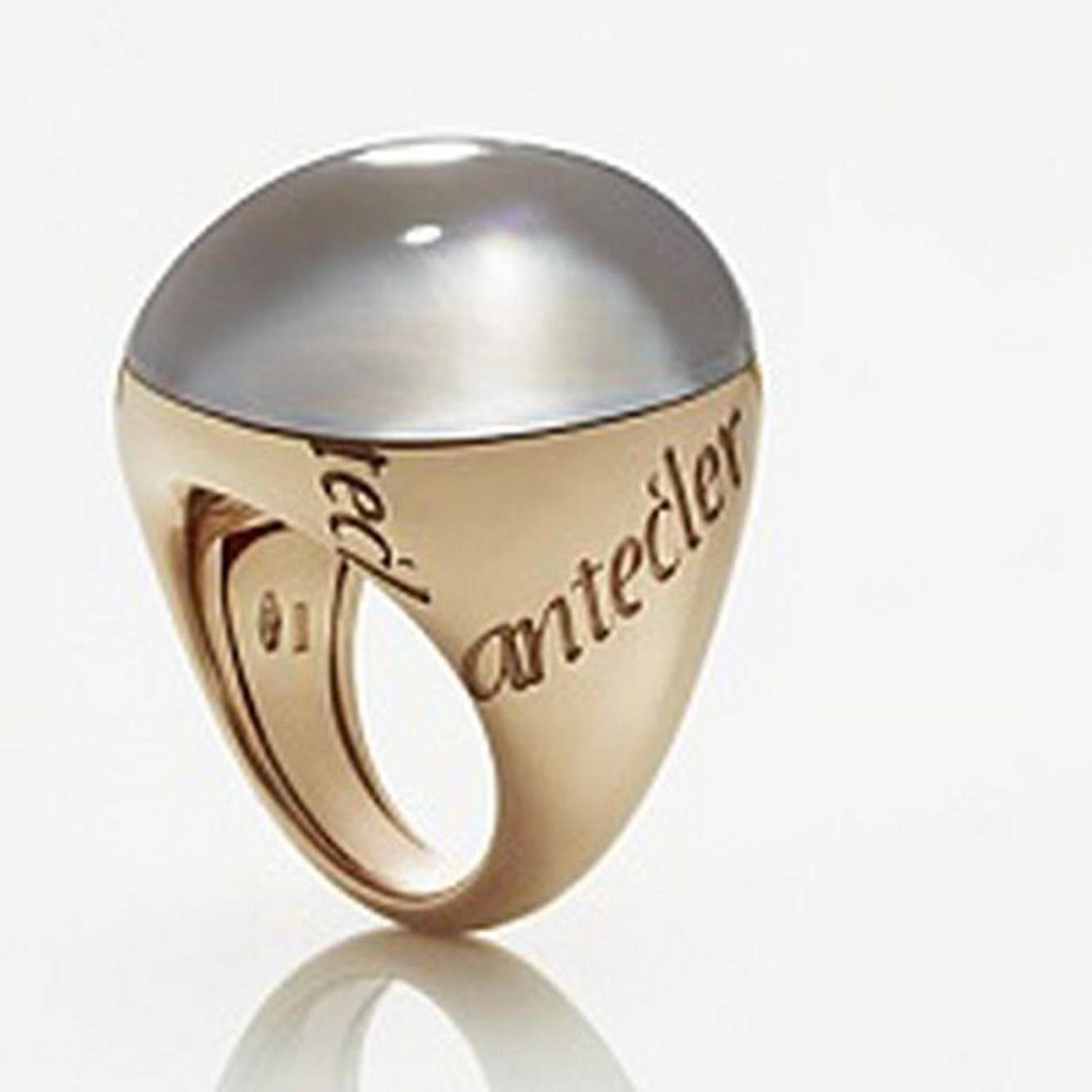 Chantecler - Donna - C.35765 - Anello in Oro Rosa 9 Kt con Madreperla Bianca e Cristallo di Rocca