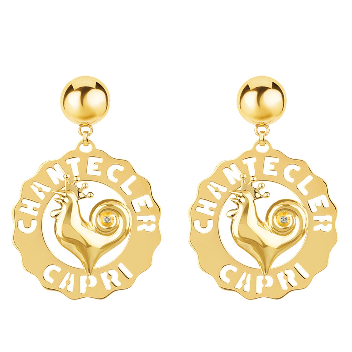 Chantecler - C.42454 - Orecchini Logo Chantecler Oro