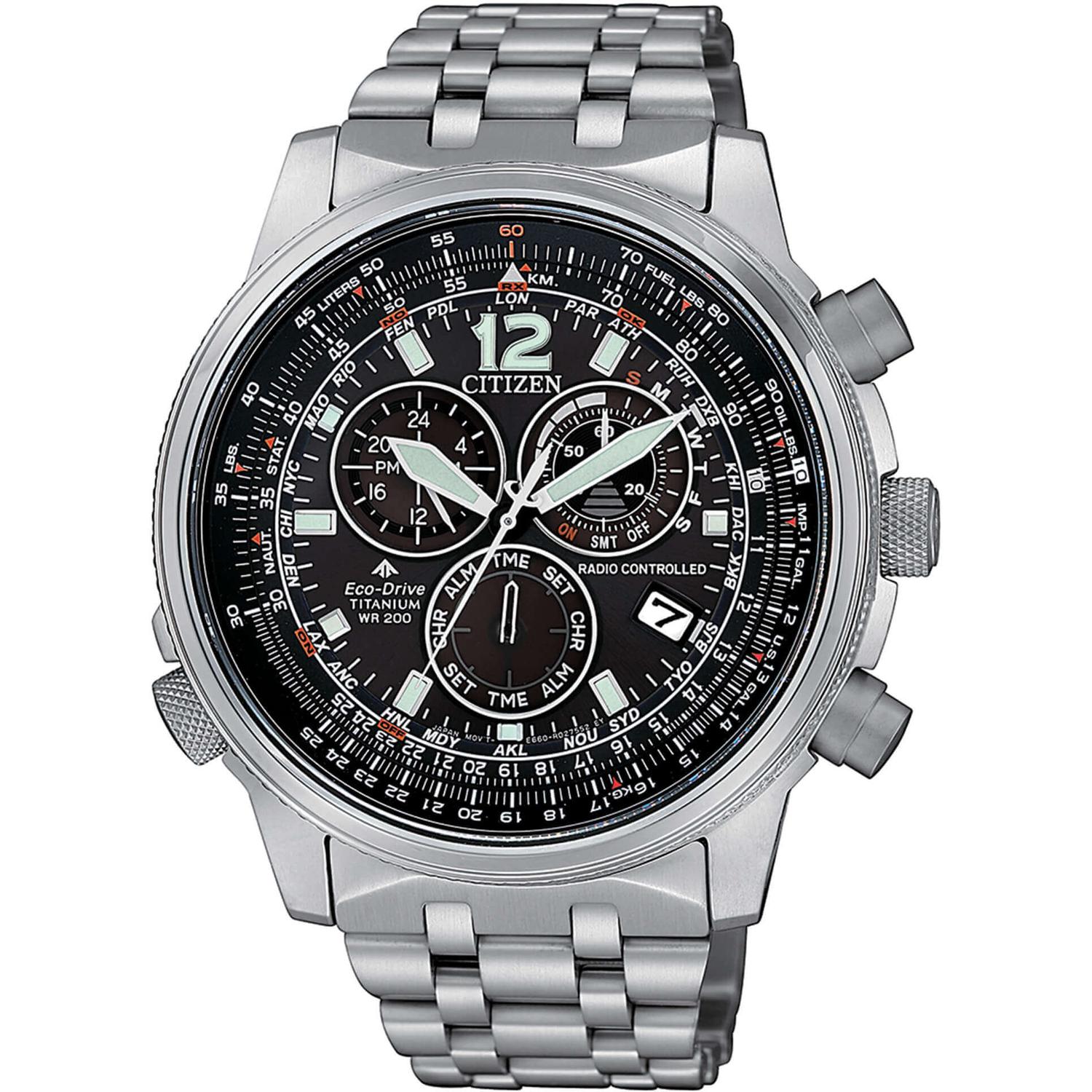 CITIZEN - CB5850 - 80E - Crono Pilot Super Titanio