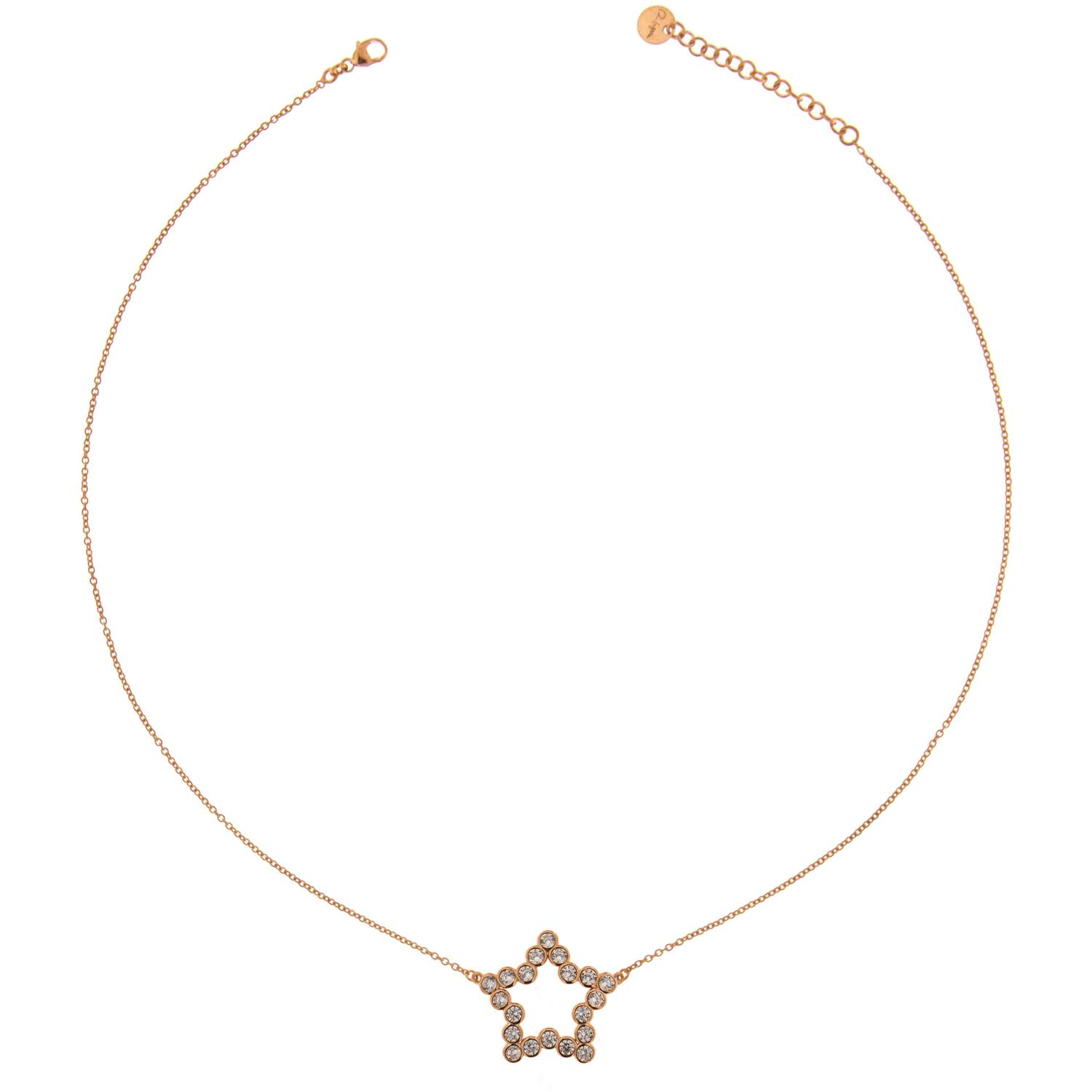 Rue Des Mille - Donna - GRZ006CASTSTE - Girocollo Catenella Stella Zirconi