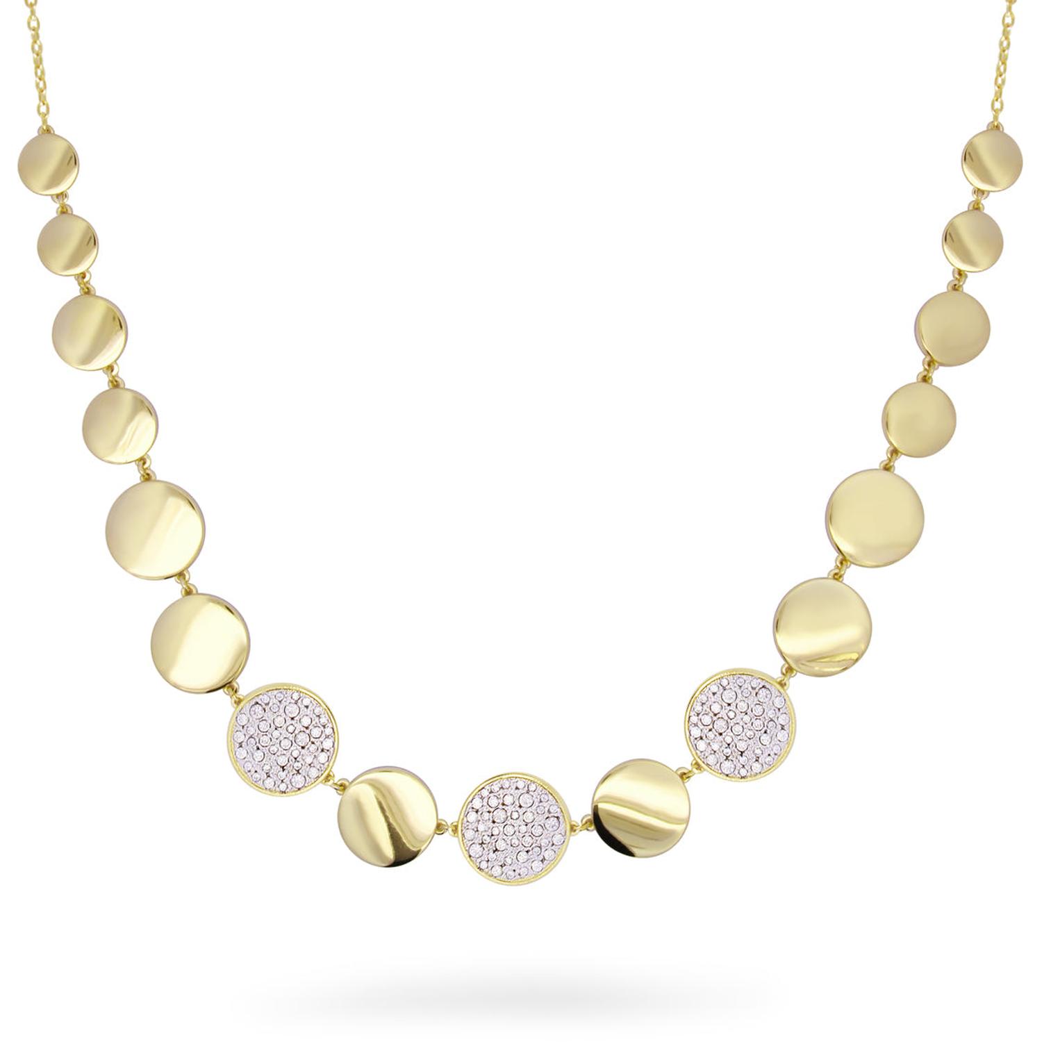 Rue Des Mille - GRZ018LUXAU - Girocollo Luxury BIG CIRCLE con cerchi alternati lisci e pavè - STARDUST TEN