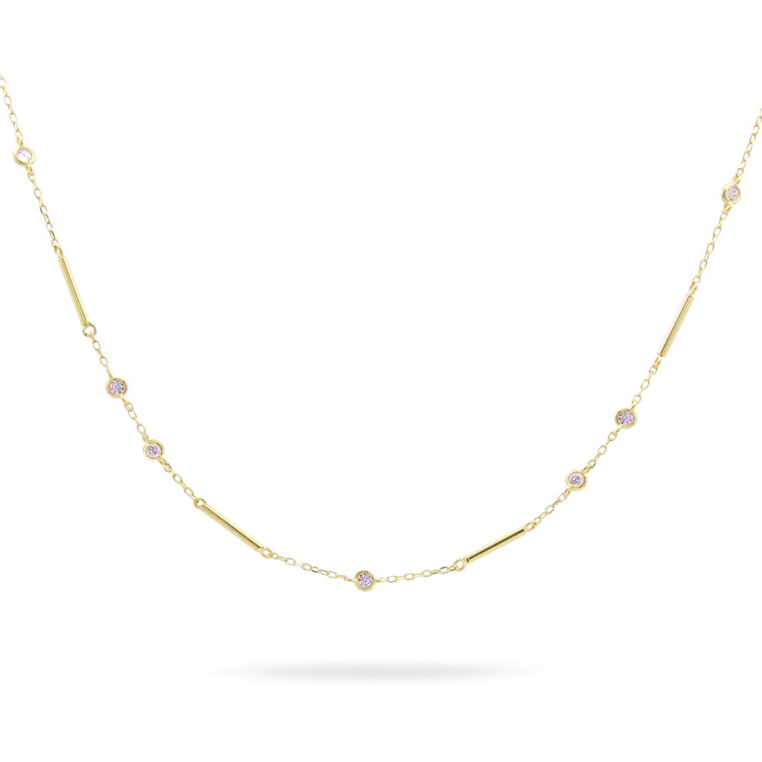 Rue Des Mille - GRZ020M5AU - Girocollo minimal LINE and DOTS - SHAPES