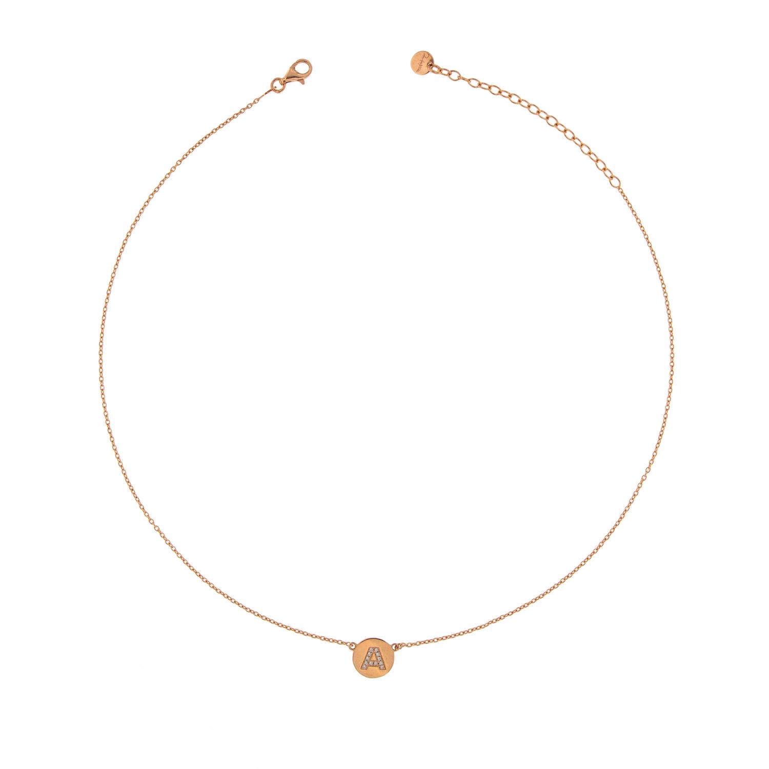 Rue Des Mille - Donna - GRZPAST - Girocollo Iniziale Zirconi Bianchi