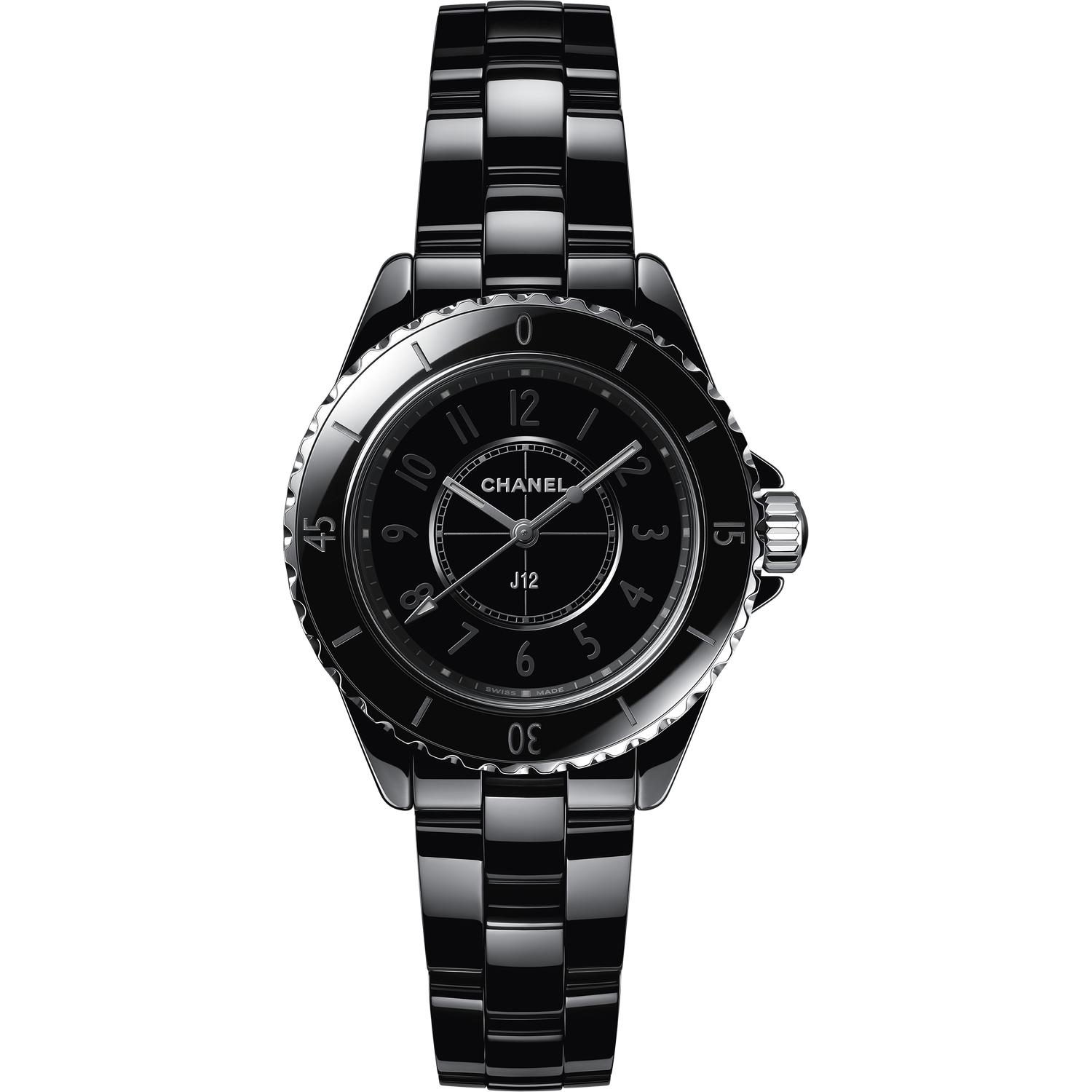 CHANEL - H6346 - Donna - J12 Phantom Quartz 33 Mm - Black Ceramic