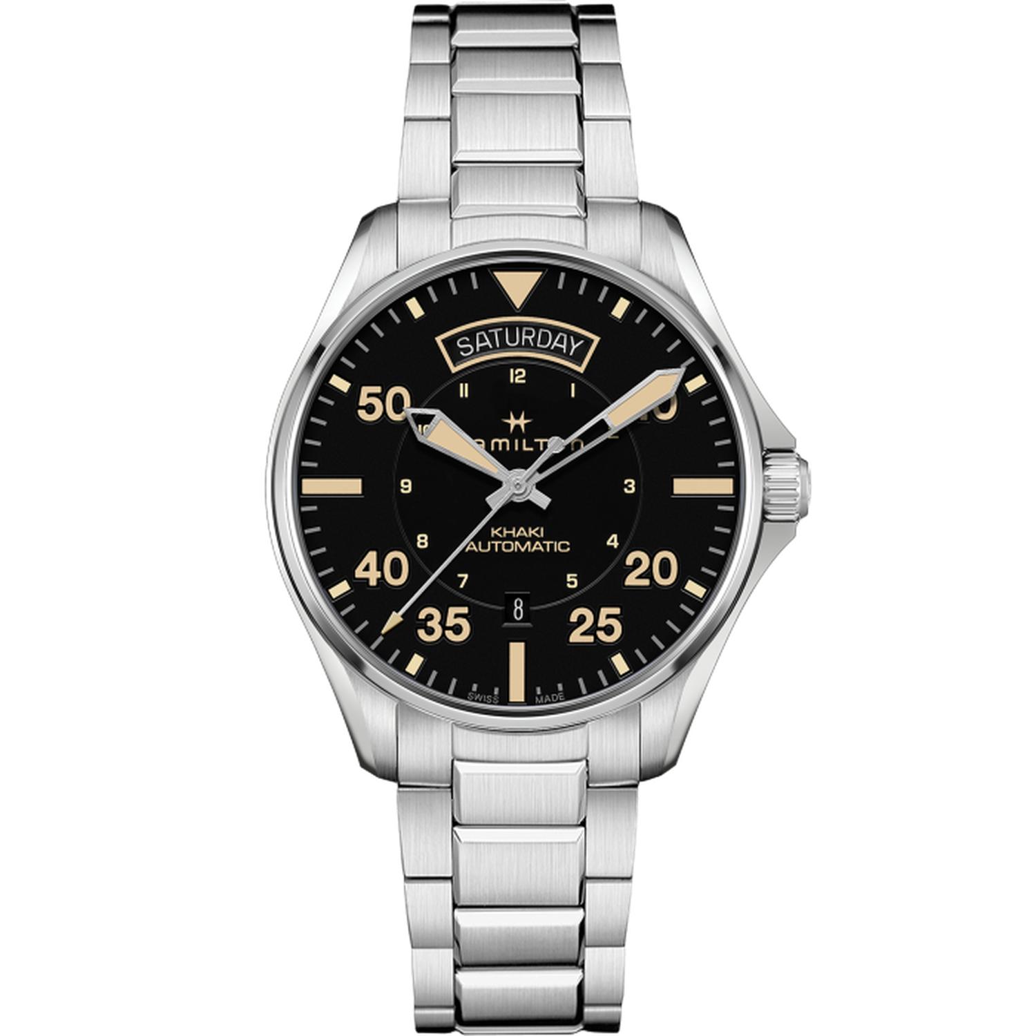 Hamilton - H64645131 - Khaki Aviation Day Date Auto Carica automatica | 42mm | H64645131