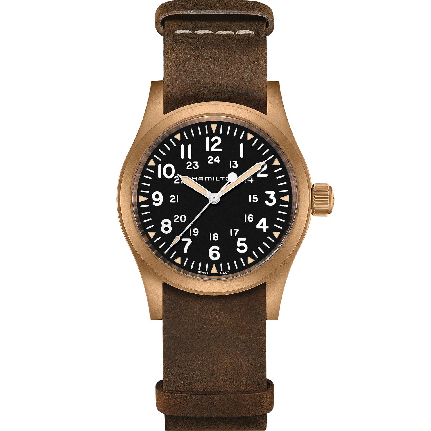 HAMILTON - H69459530 - Khaki Field Mechanical Bronze Meccanico - 38mm