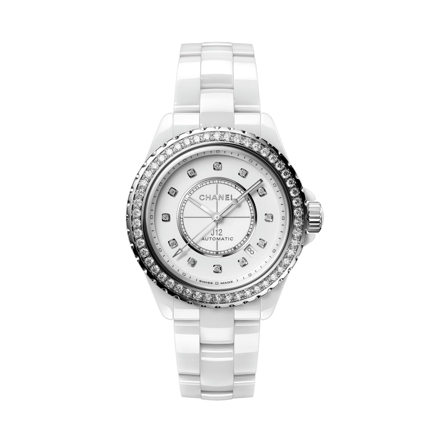 Chanel - H7189 - Orologio J12 con lunetta di diamanti Calibro 12.1, 38 mm